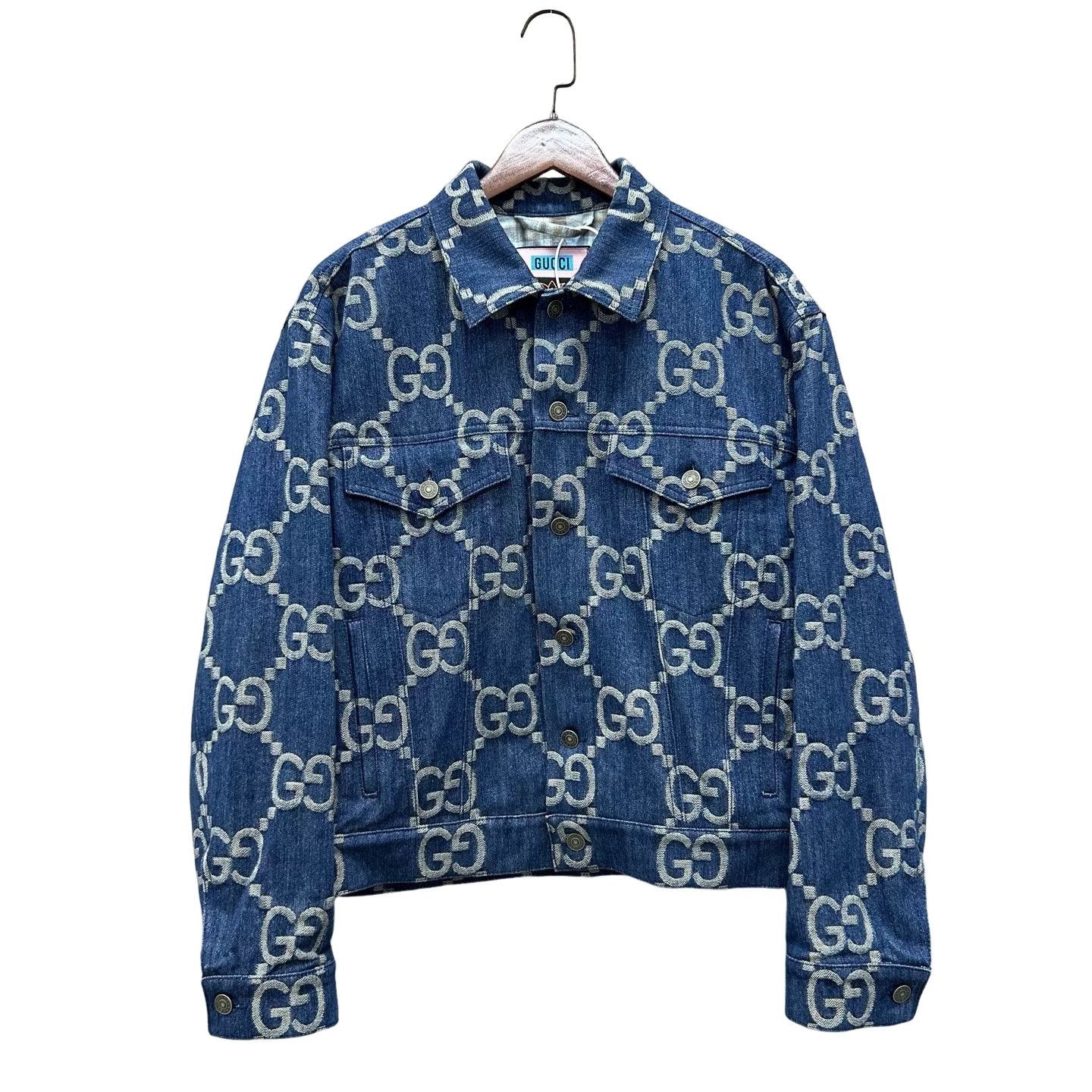 Gucci Gucci GG Monogram Denim Jacket Size S Size US S / EU 44-46 / 1 - 1 Thumbnail