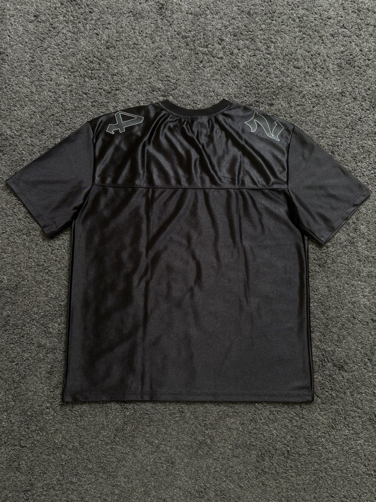 Japanese Brand × Vintage Vintage wave girl number 24 satin black football jersey Size US M / EU 48-50 / 2 - 11 Thumbnail