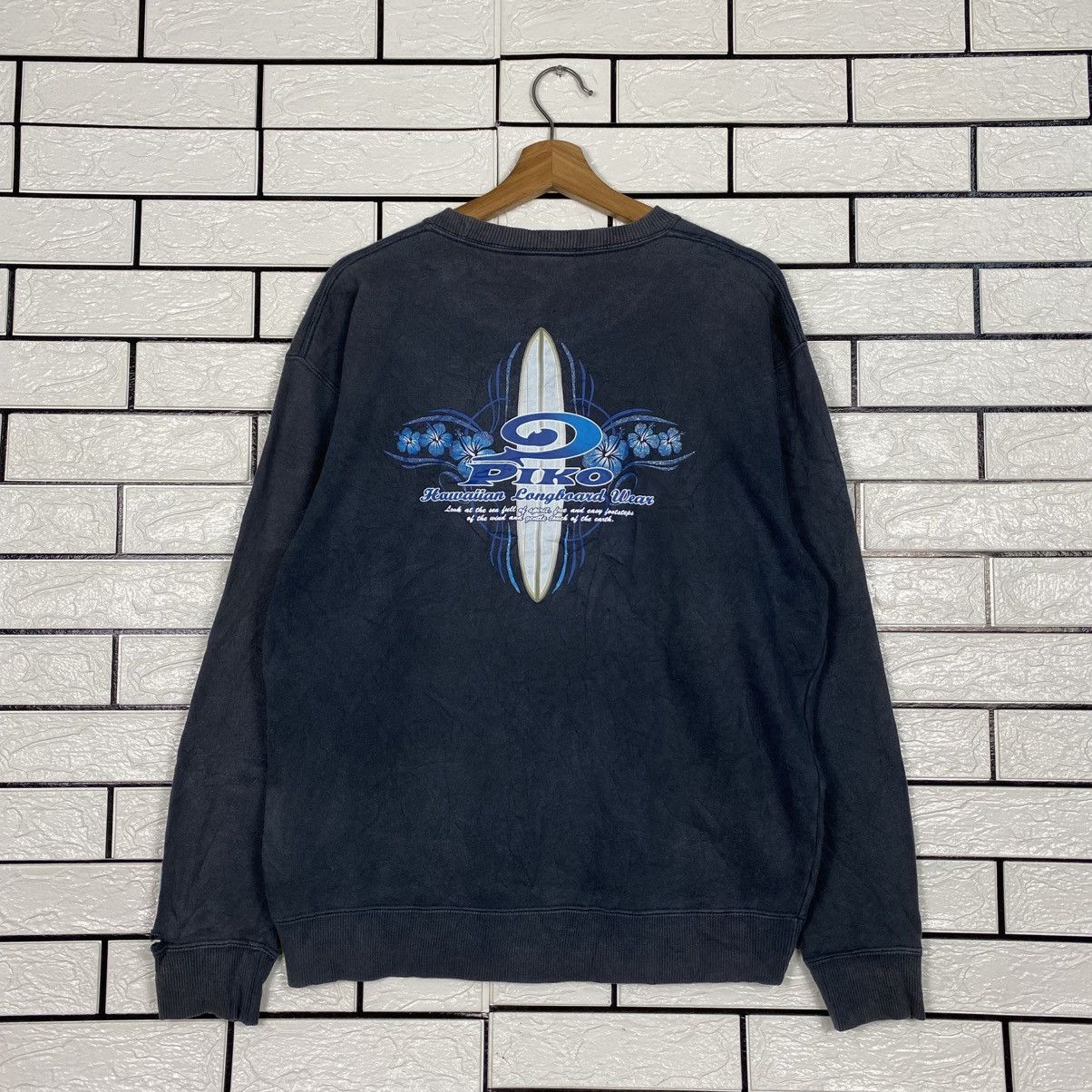 Japanese Brand 📌Vintage Sweatshirt Piko Hawaii Big Logo Size US M / EU 48-50 / 2 - 9 Thumbnail