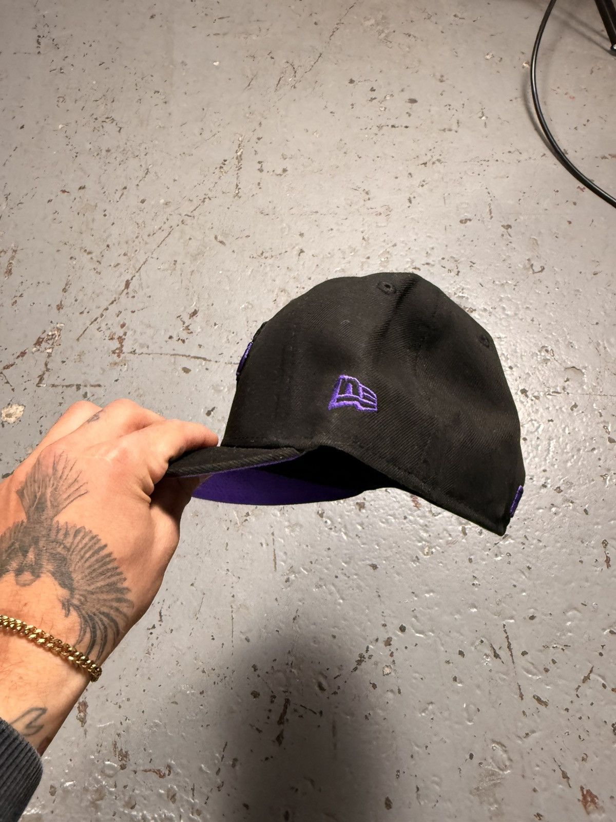 New Era Black and Purple Toronto Blue Jays Fitted Hat Size ONE SIZE - 4 Thumbnail