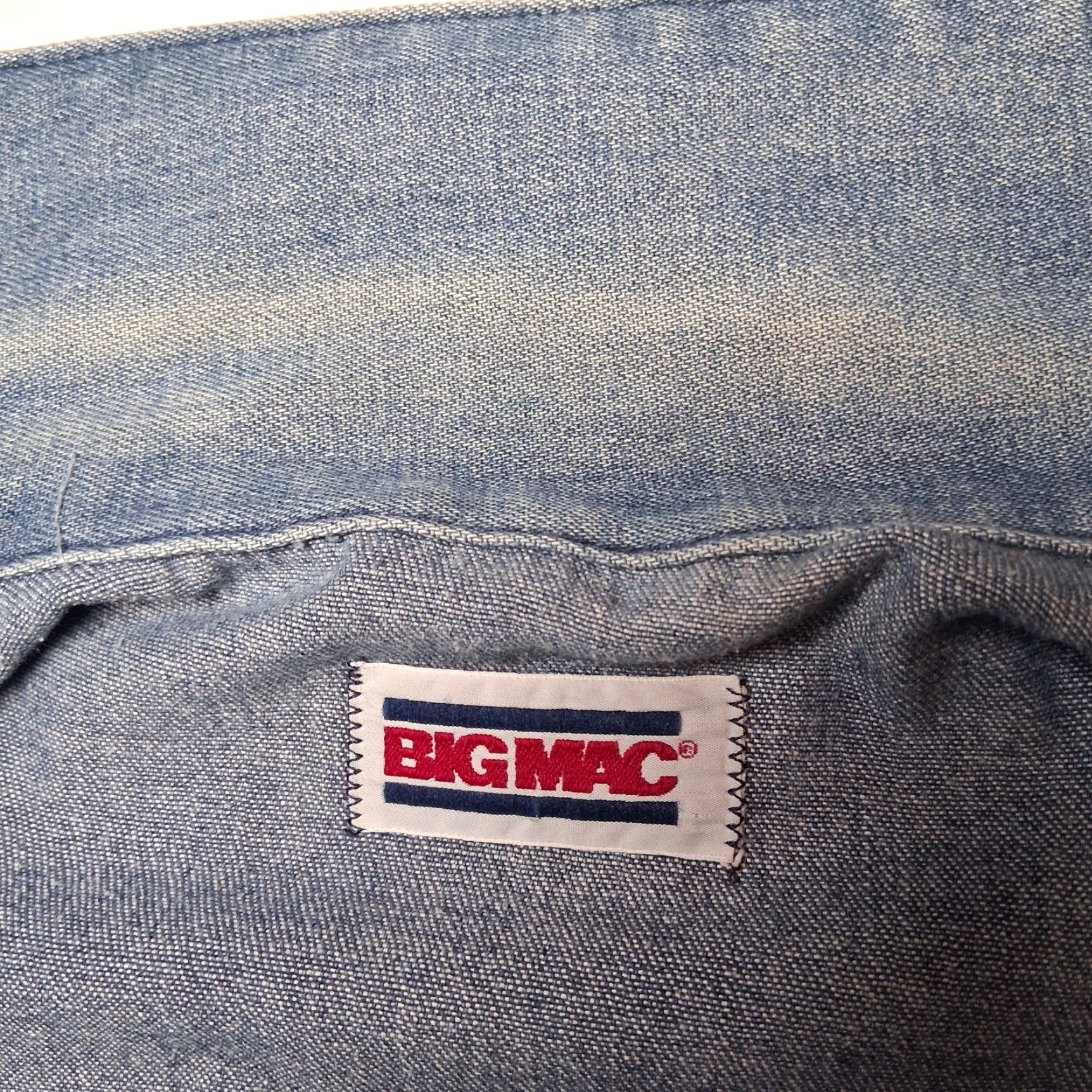 Vintage VINTAGE Big Mac Denim Jacket Jacket Blue Chore Barn Work Workwear Utility READ Mens L Blue Denim Casual Workwear 90s? Size US 33 - 6 Thumbnail