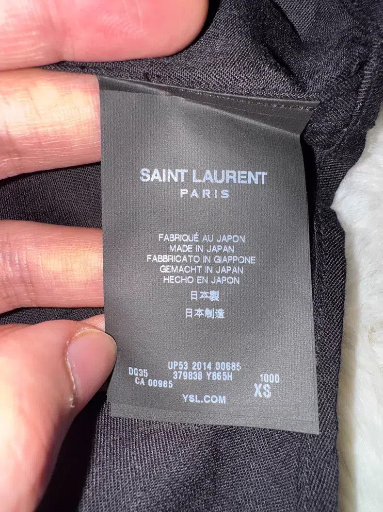 Saint Laurent Paris Saint Laurent Paris Studded Studless Shirt i Size US XS / EU 42 / 0 - 5 Thumbnail