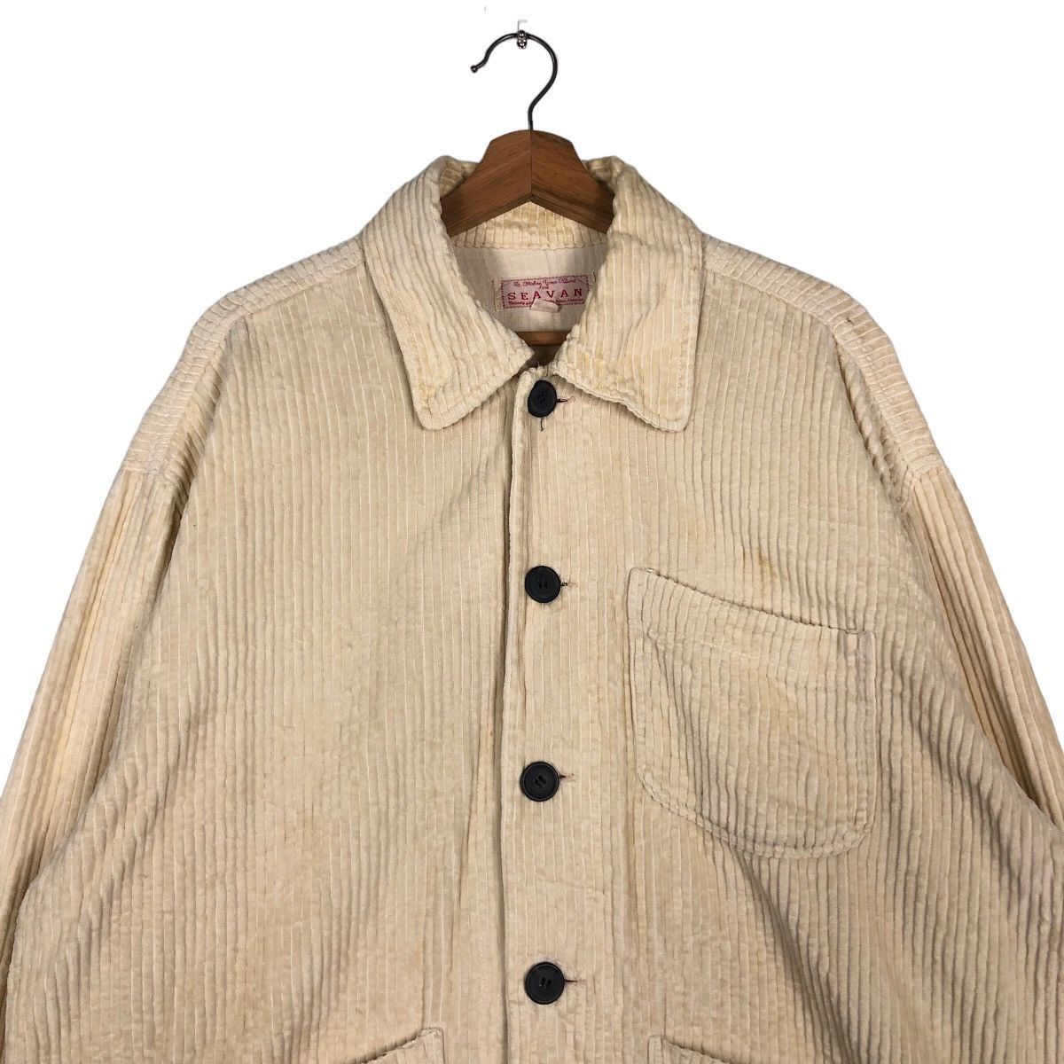 Issey Miyake 🔥Vintage Chore Corduroy Jacket Big Pocket Seavan Japan Made Size US L / EU 52-54 / 3 - 3 Thumbnail