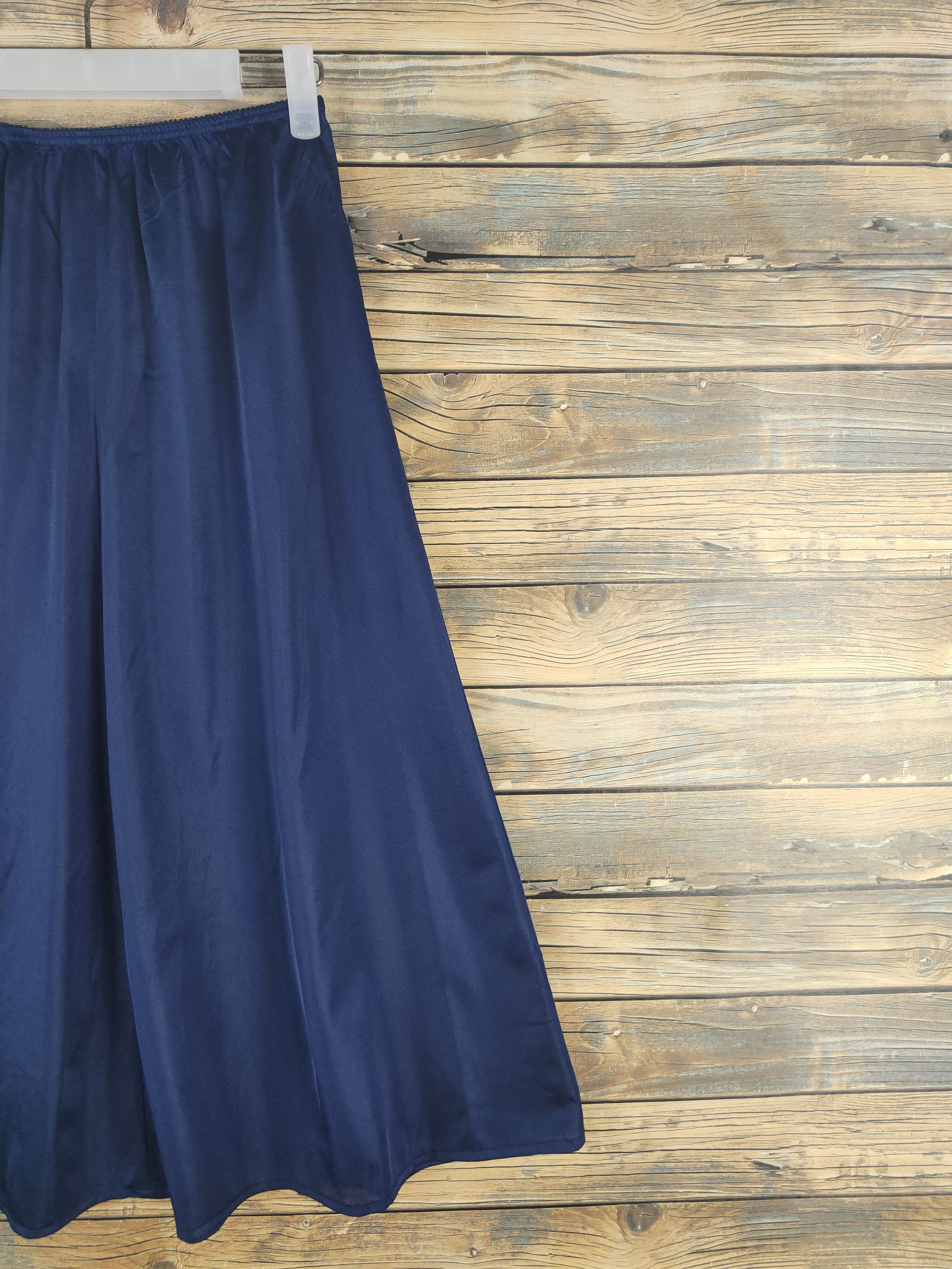 Hiroko Koshino Homme × Japanese Brand × Vintage Vintage Hiroko Koshino Navy Midi Skirts Size 24" / US 00 / IT 34 - 4 Thumbnail