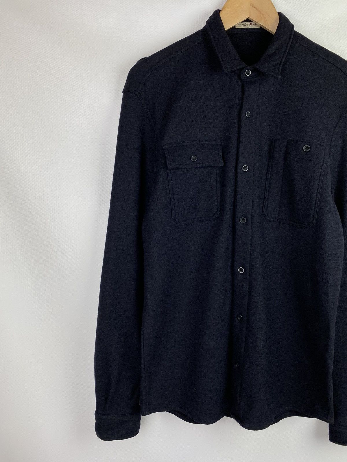 Bottega Veneta Bottega Veneta men’s wool long sleeve shirt overshirt jacket Size US M / EU 48-50 / 2 - 2 Thumbnail