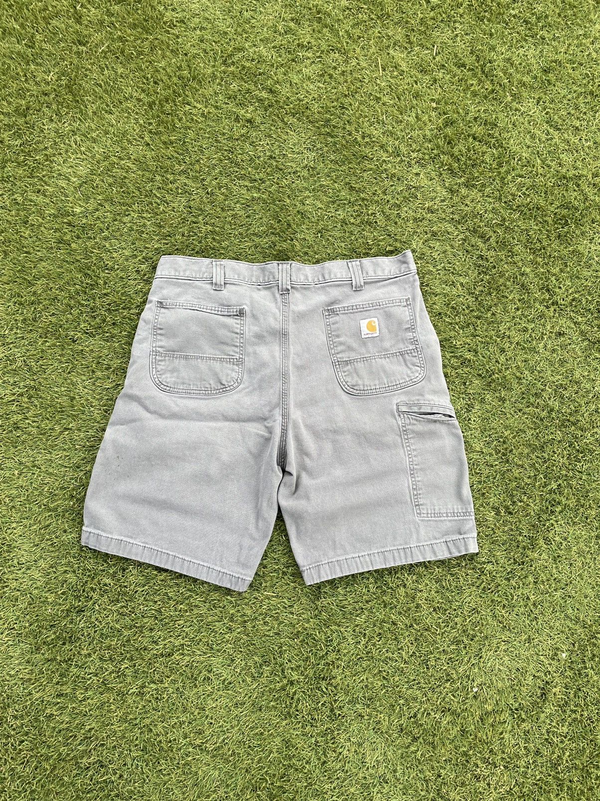 Carhartt Carhartt Mens Gray Utility Work Shorts cell pocket Size 38 Size US 38 / EU 54 - 5 Thumbnail