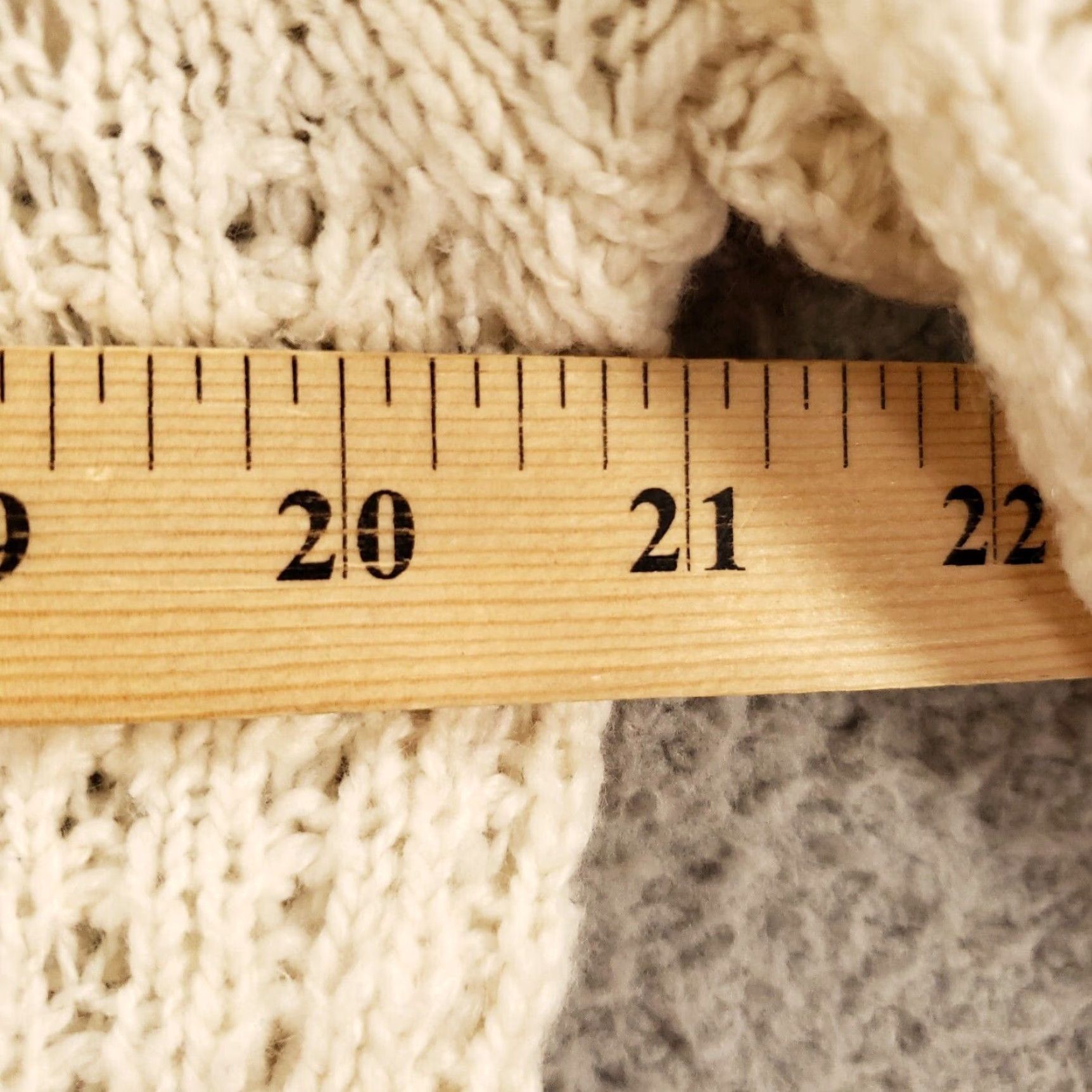 Old Navy Old Navy Cardigan Sweater Womens Size Large Angora Wool Longline Ivory Front Pockets Size L / US 10 / IT 46 - 5 Thumbnail