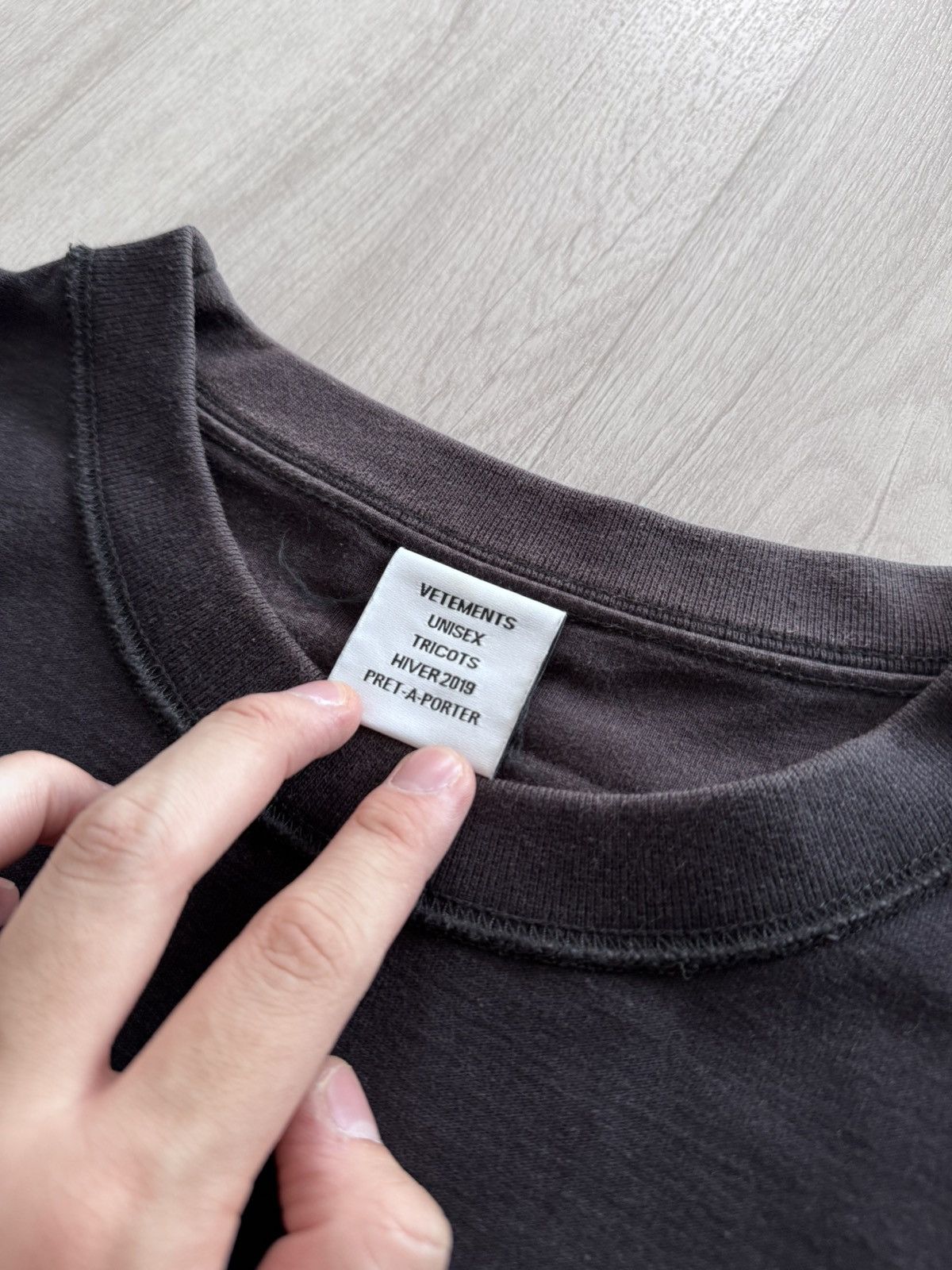 Vetements GARMENT TAG TEE Size US S / EU 44-46 / 1 - 5 Thumbnail