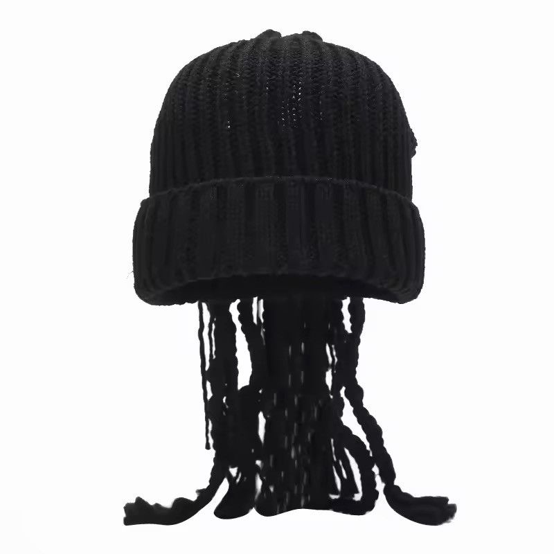 Handmade Knitted Designer Hip Hop Punk Dreadlocks Gothic Hat Size ONE SIZE - 3 Thumbnail