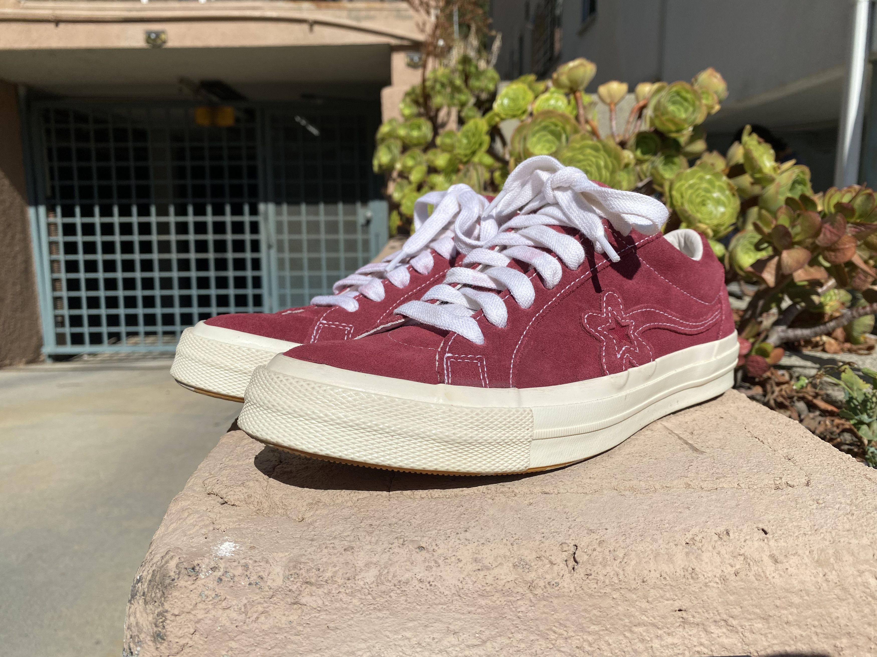 Converse × Golf le Fleur Converse x Golf Le Fleur One Star Ox ‘Mono Red’ Size US 8.5 / EU 41-42 - 2 Thumbnail