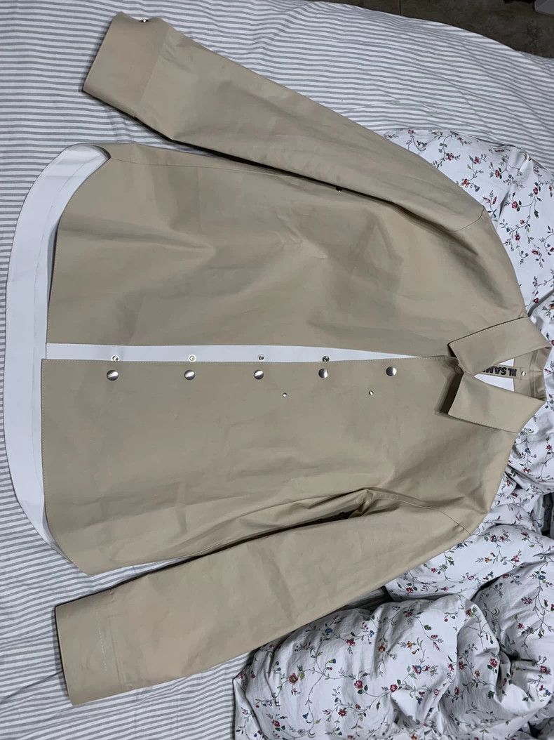 Jil Sander Jil Sander cotton shirt style raincoat Size S / US 4 / IT 40 - 1 Thumbnail