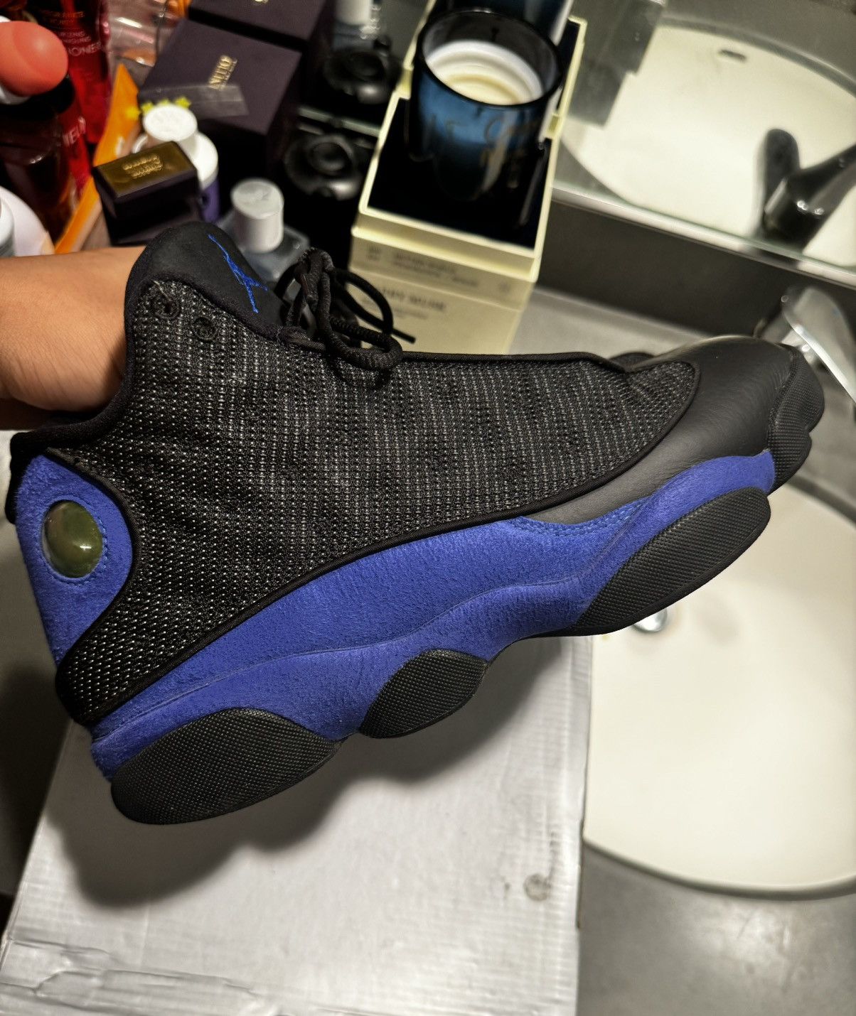 Jordan Brand Jordan 13 Retro Black Hyper Royal Size US 9.5 / EU 42-43 - 9 Thumbnail