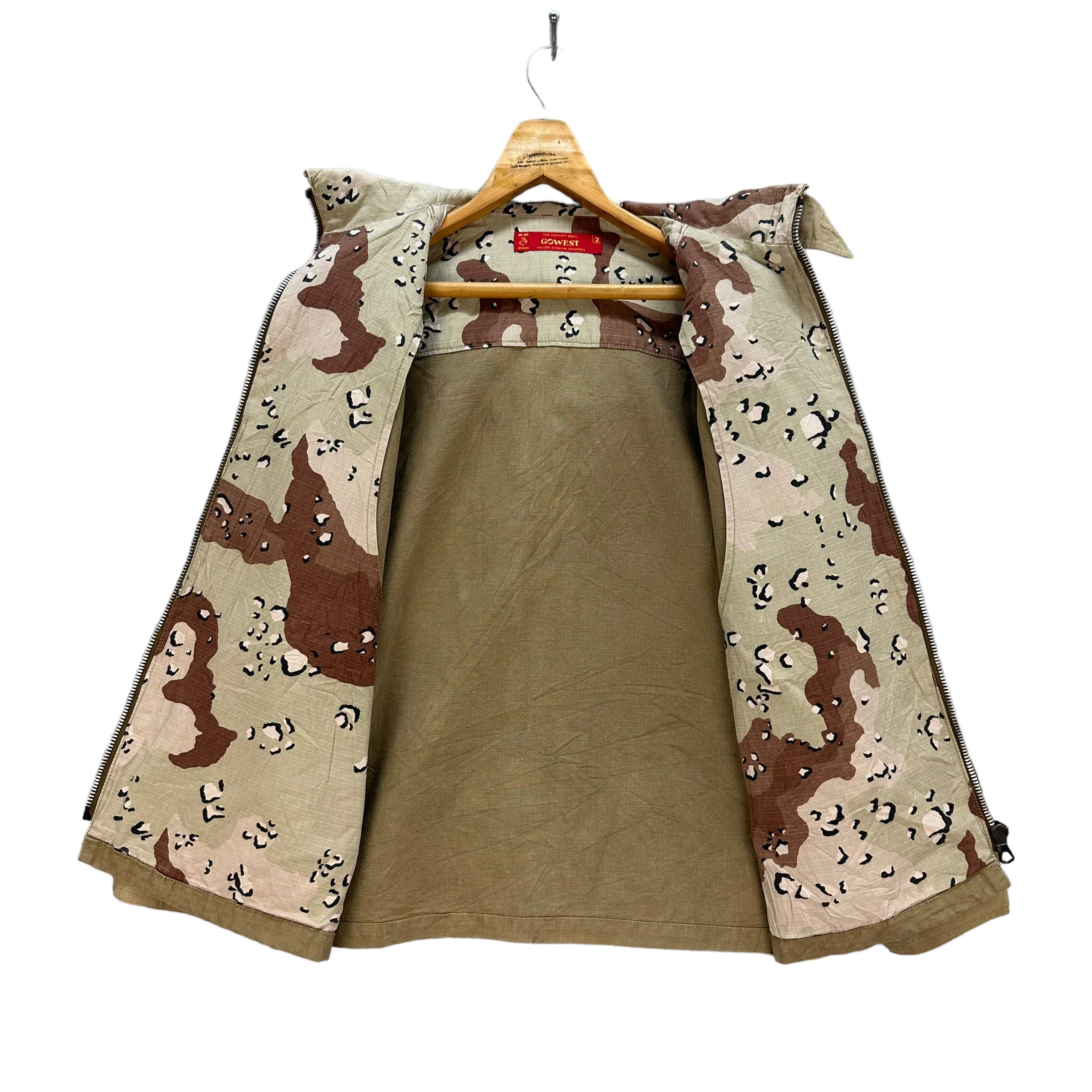 Japanese Brand GOWEST CAMO LINED HOODIE CHORE JACKET #7778-171 Size US M / EU 48-50 / 2 - 7 Thumbnail