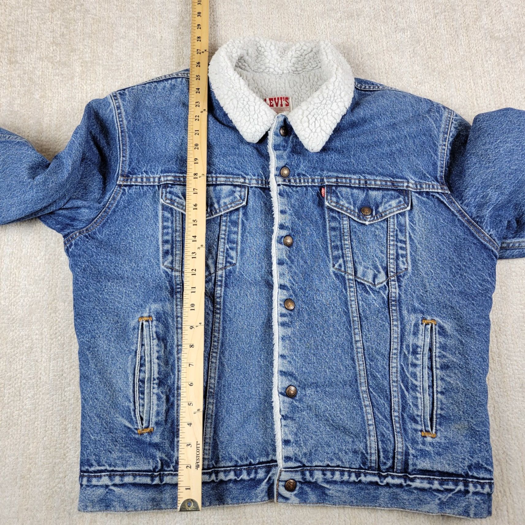 Levi's VINTAGE Levi's Trucker Jacket Mens 44 Blue Denim Jacket 80s 90s USA Size US S / EU 44-46 / 1 - 6 Thumbnail