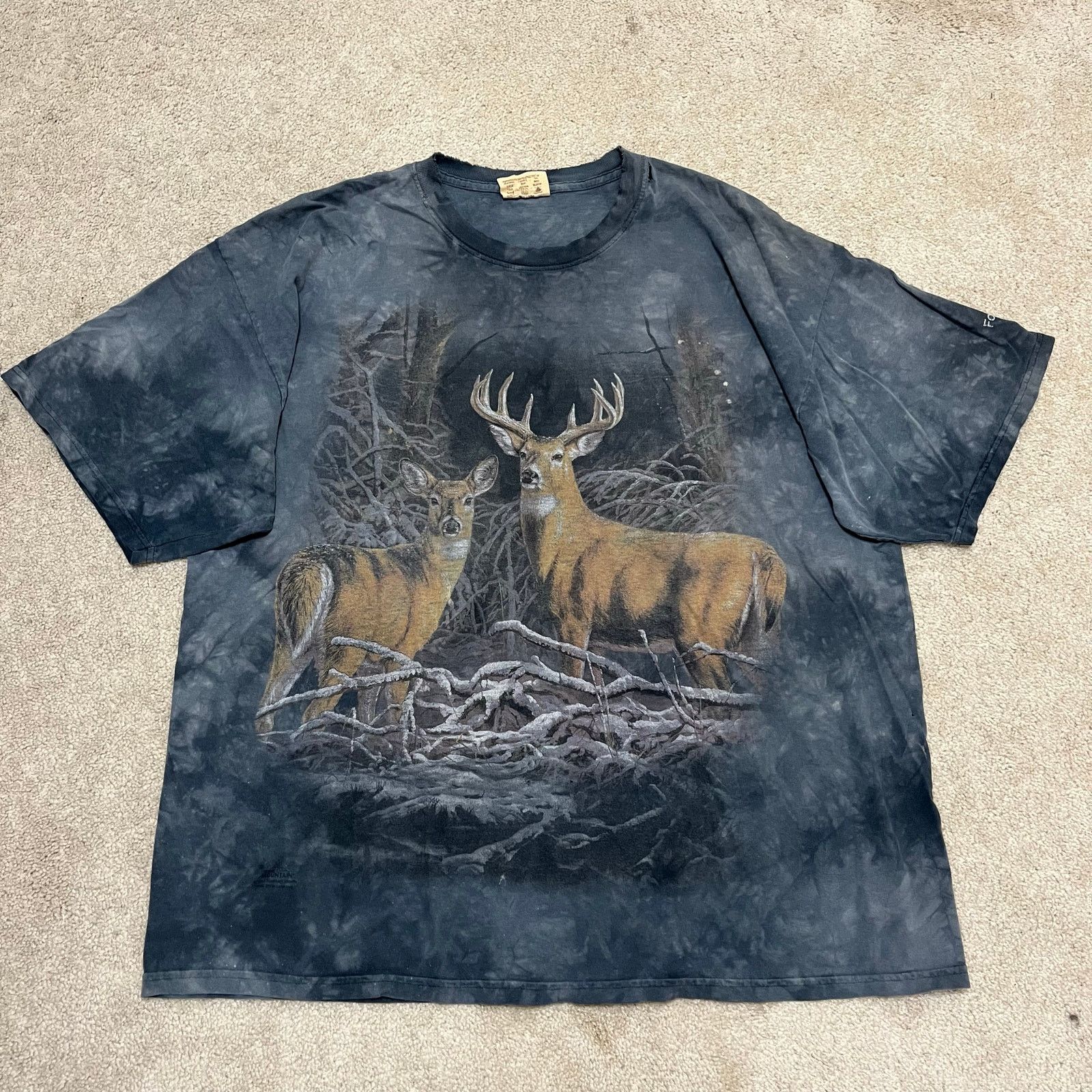 The Mountain Vintage The Mountain Deer Graphic Tee Wildlife All Over XL Size US XL / EU 56 / 4 - 1 Thumbnail
