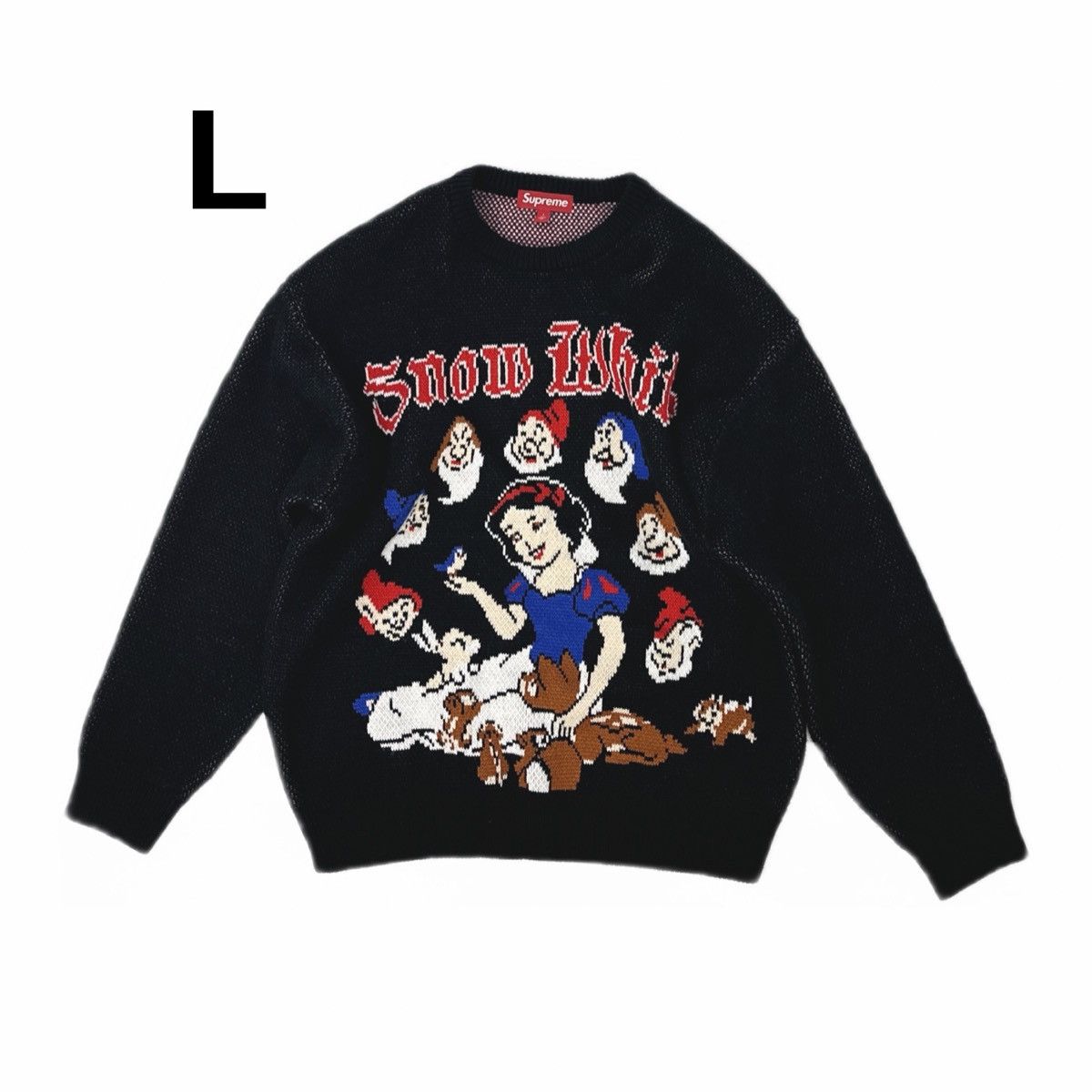 Supreme Supreme Snow White Sweater Black | Grailed