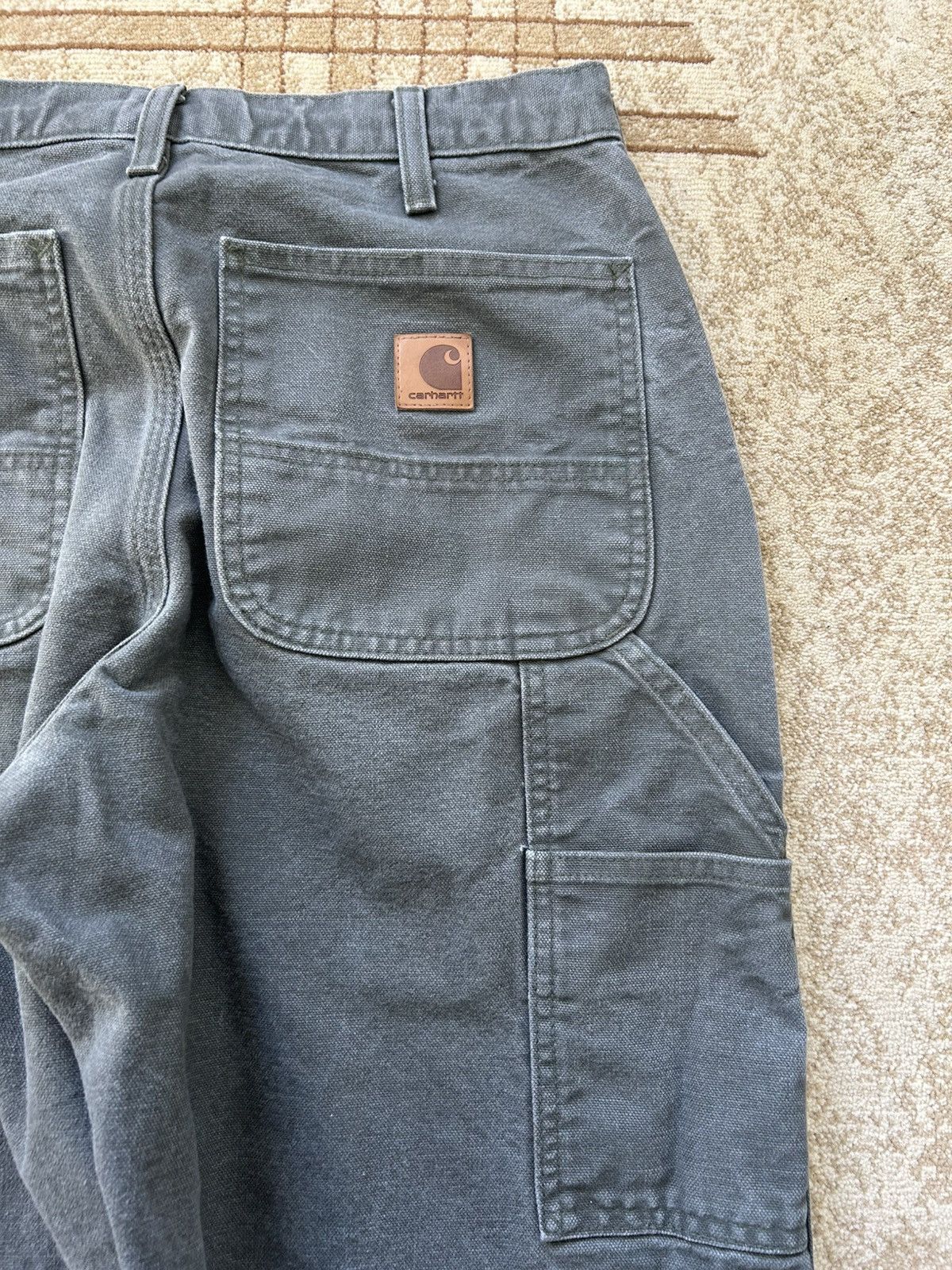 Carhartt Carhartt Faded Moss Green Carpenter Pants Size US 31 - 4 Thumbnail