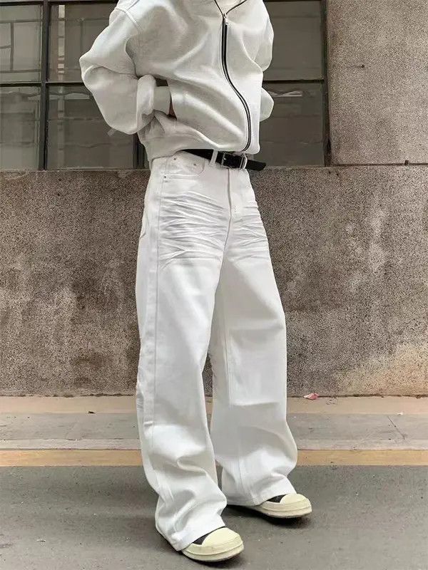 Vintage VIBE High street frayed baggy wide leg jeans Size US 33 - 6 Thumbnail