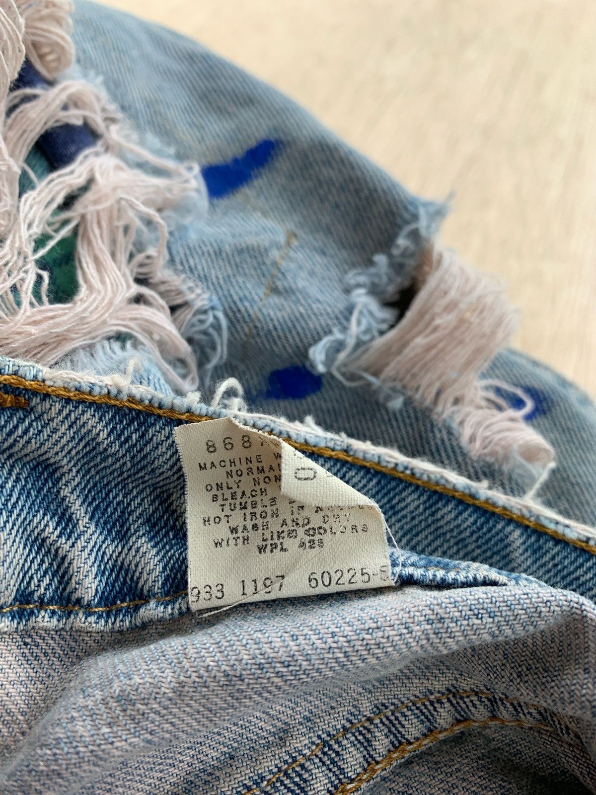 Japanese Brand × Levi's Vintage Clothing × Vintage Vintage Levis Orange Tab Distressed Denim Jeans Size US 34 / EU 50 - 10 Thumbnail