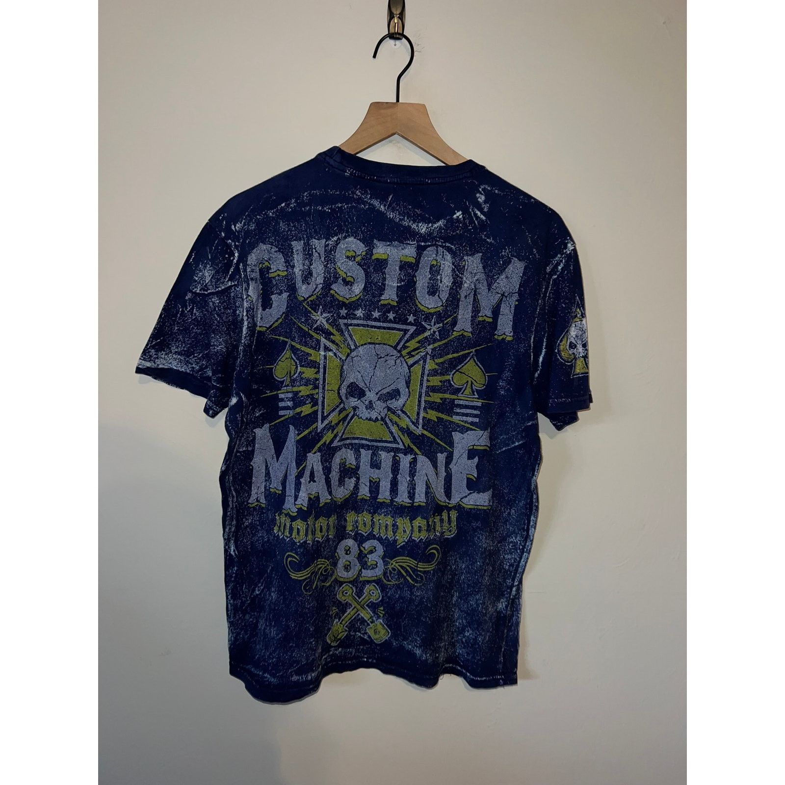 Vintage Y2K Custom Machine Shirt Motor Company AOP Tee 2000s Large Size US L / EU 52-54 / 3 - 8 Thumbnail