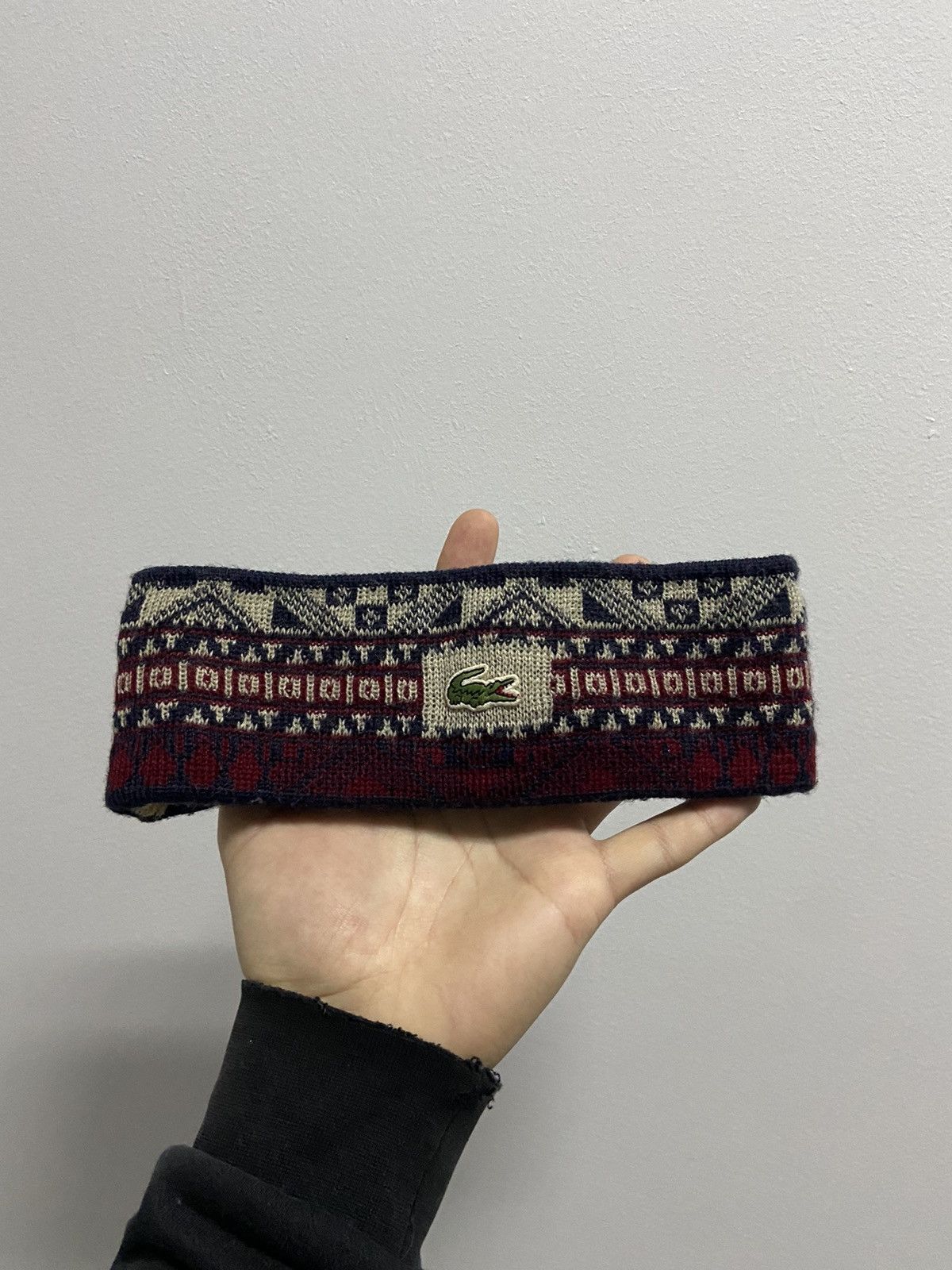 Lacoste × Vintage Lacoste chemise logo vintage headband overprint Size ONE SIZE - 1 Thumbnail
