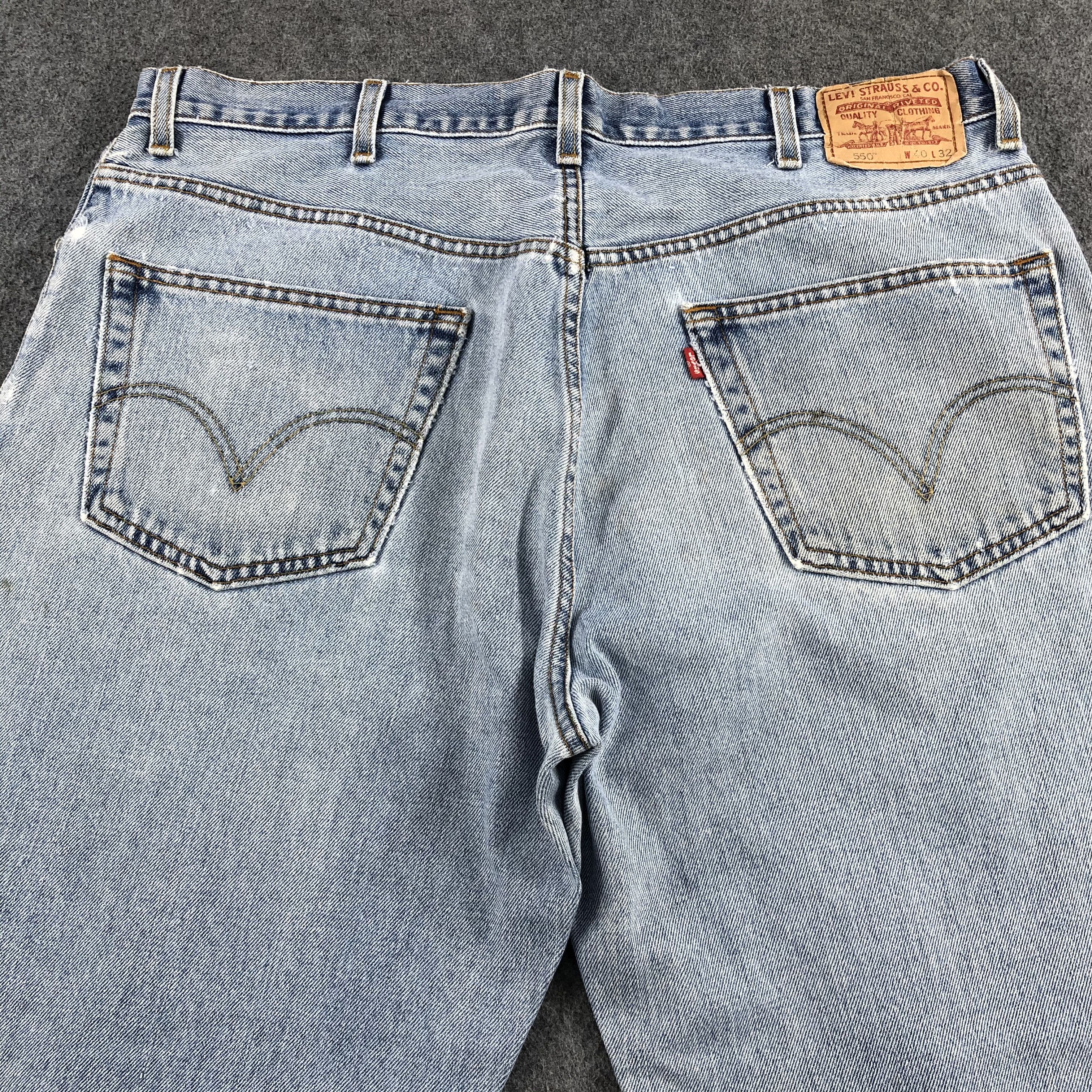 Levi's Vintage Light Wash Levis 550 Jeans-J1696 Size US 40 / EU 56 - 3 Thumbnail