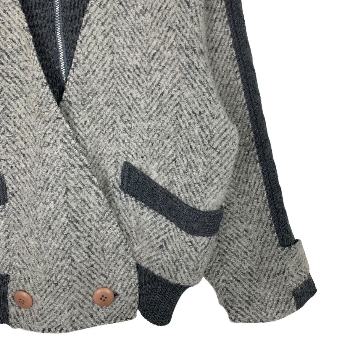 Japanese Brand GROVE Soft Sport Double Layer Wool Jacket #0293-C13 Size US M / EU 48-50 / 2 - 5 Thumbnail
