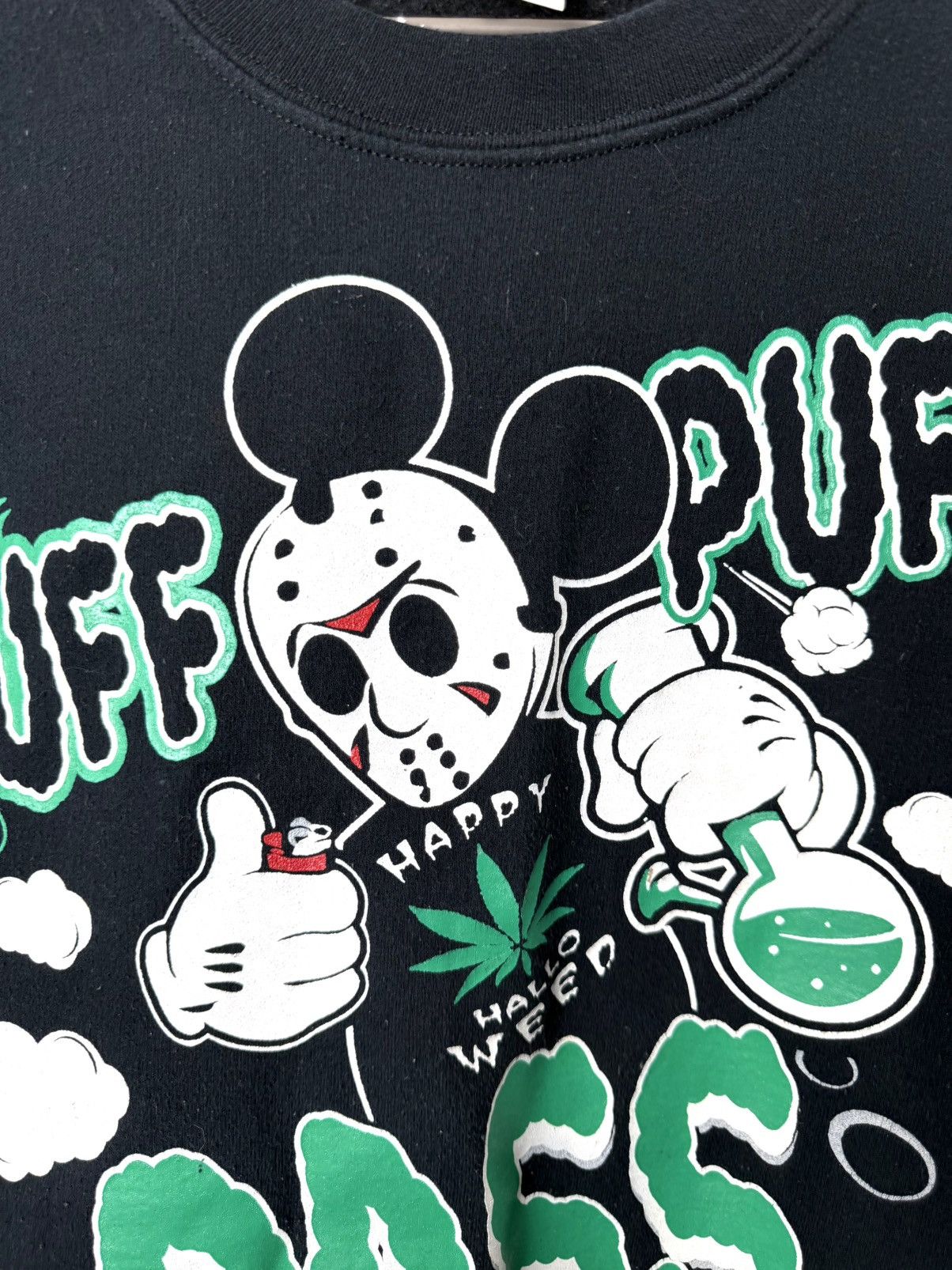 Rap Tees 💥90’s Rare! Vintage Puff Puff Weed Marijuana Sweatshirt Size US M / EU 48-50 / 2 - 6 Thumbnail