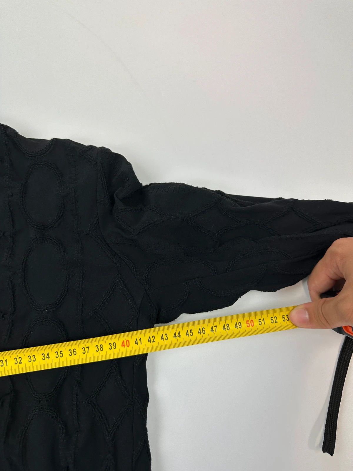 Marithe + Francois Girbaud Marithé + François Girbaud 00’s Black Stitches Fitted Jacket Size M / US 6-8 / IT 42-44 - 13 Thumbnail