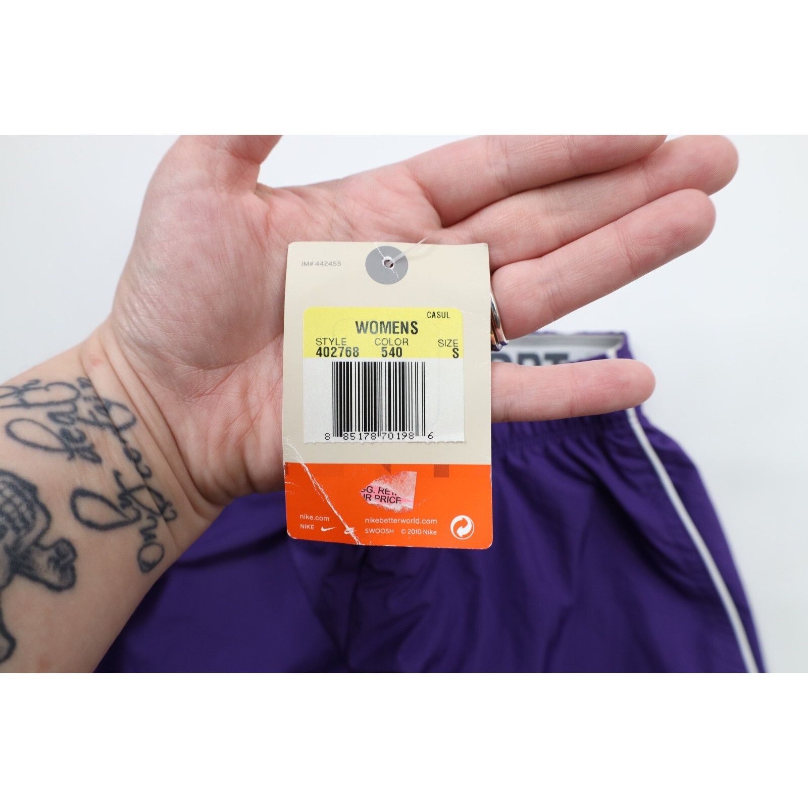Nike Deadstock Vintage Y2K Nike Travis Scott Mini Swoosh Capris Size 26" / US 2 / IT 38 - 7 Thumbnail