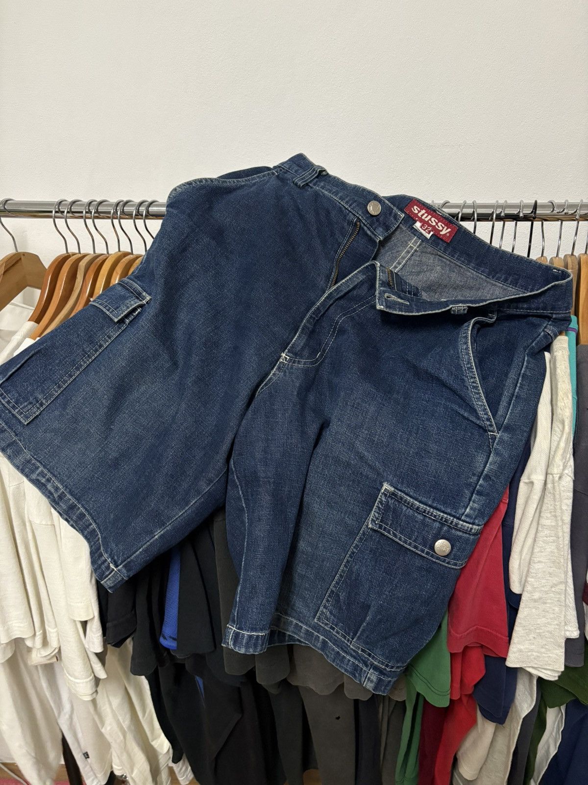Other Vintage Stussy Short denim pant Size US 32 / EU 48 - 3 Thumbnail