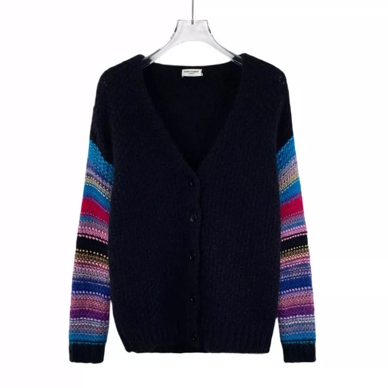 Louis Vuitton Louis Vuitton Color matching rainbow striped mohair V-neck Size XS / US 0-2 / IT 36-38 - 1 Thumbnail