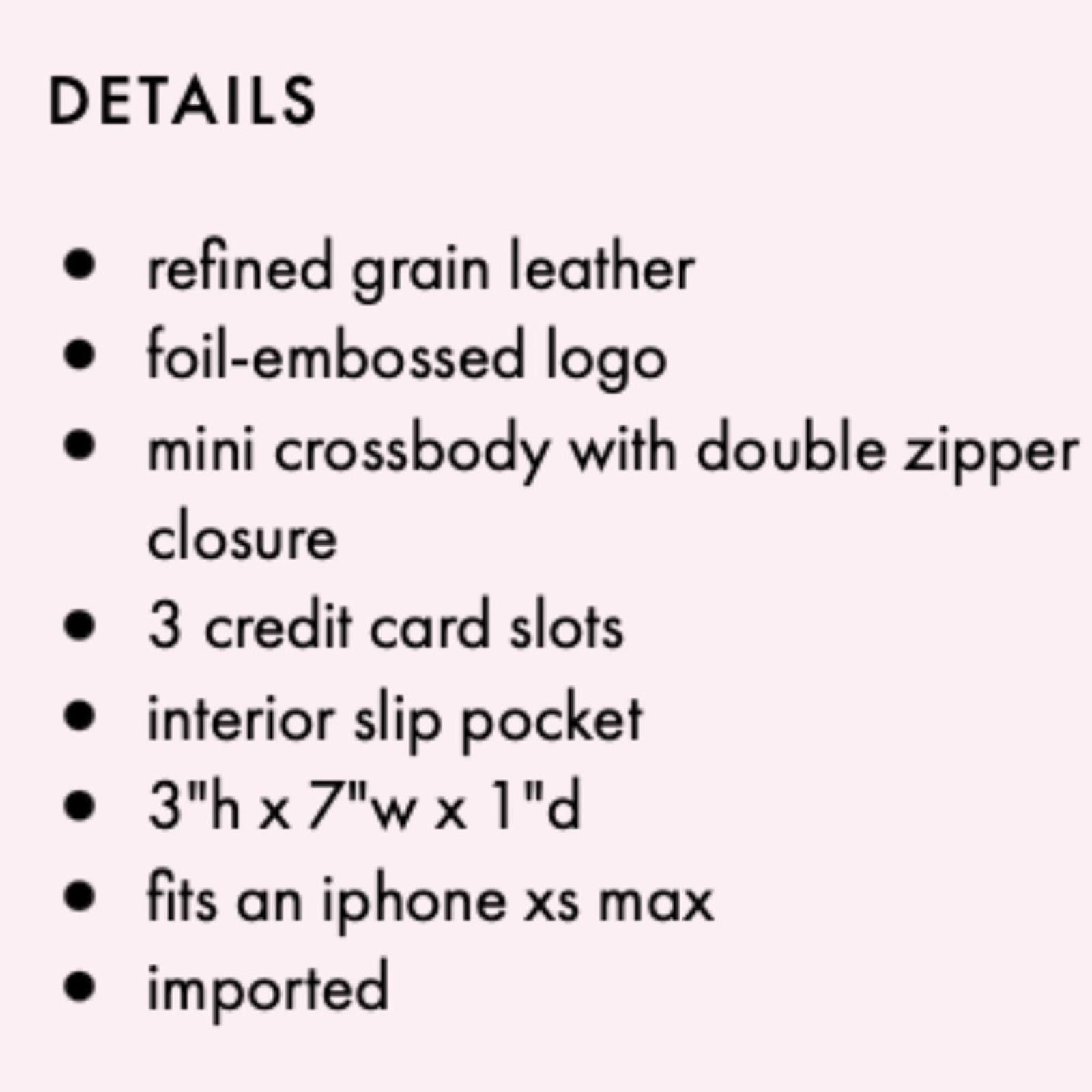 Other NWT Kate spade margaux double-zip mini crossbody Size ONE SIZE - 5 Thumbnail