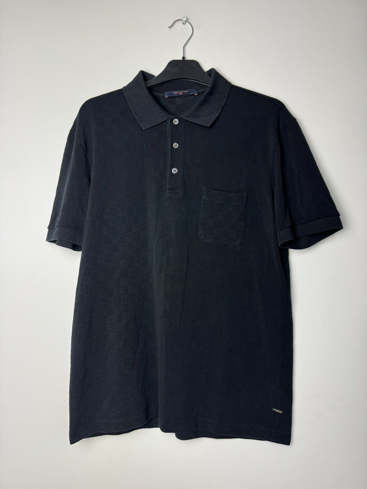 Louis Vuitton Louis Vuitton By Virgil Abloh Damier Polo Pocket Shirt Black Size US L / EU 52-54 / 3 - 1 Thumbnail