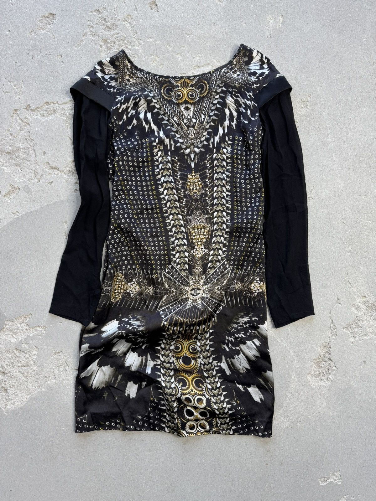 Just Cavalli × Roberto Cavalli × Vintage Just Cavalli Vintage Printed Midi Dress Size XS / US 0-2 / IT 36-38 - 1 Thumbnail