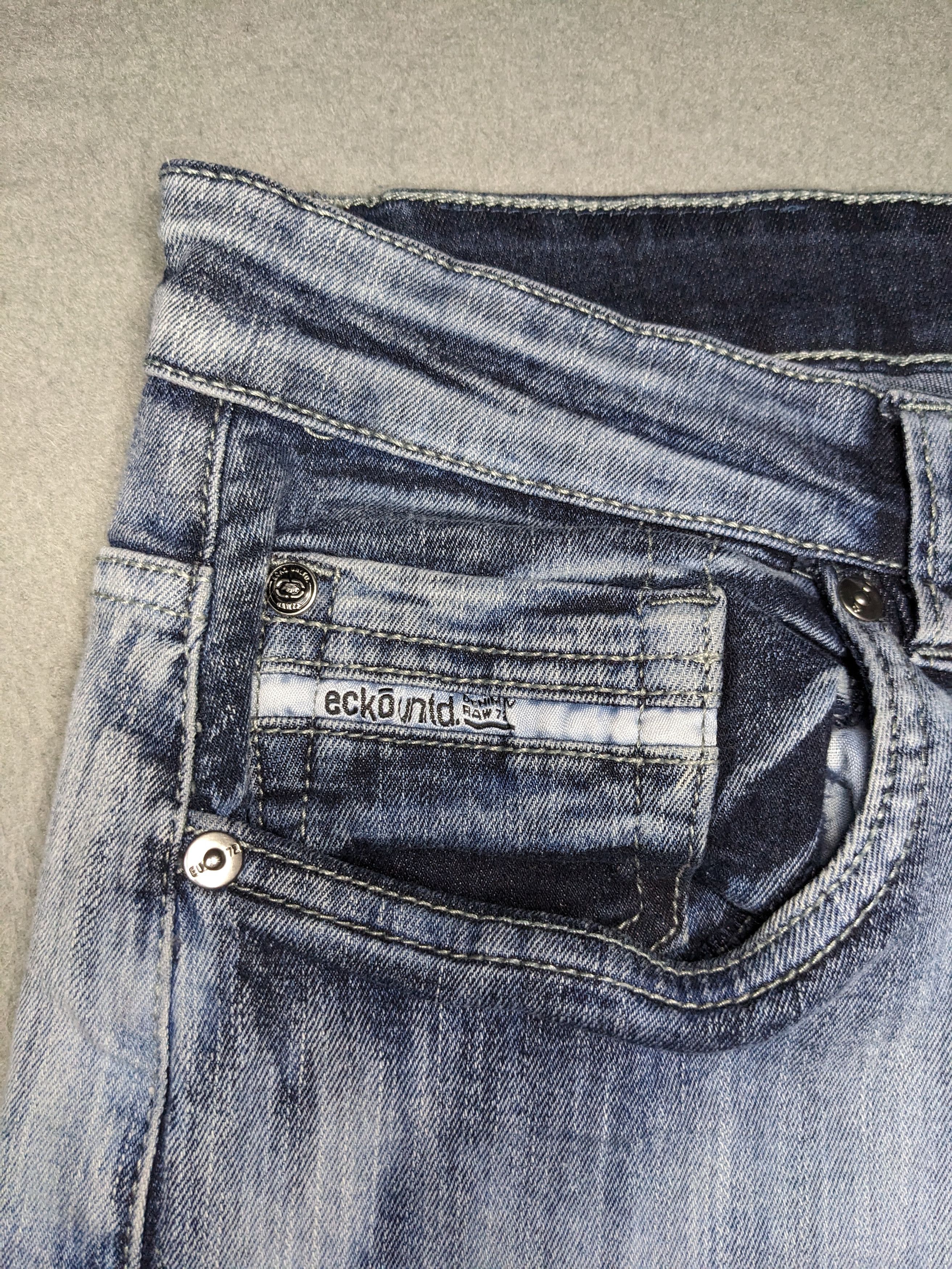Ecko Unltd. VTG Ecko Unltd Y2K Jeans 34x32 Light Wash Wide Denim Logo Size US 34 / EU 50 - 6 Thumbnail