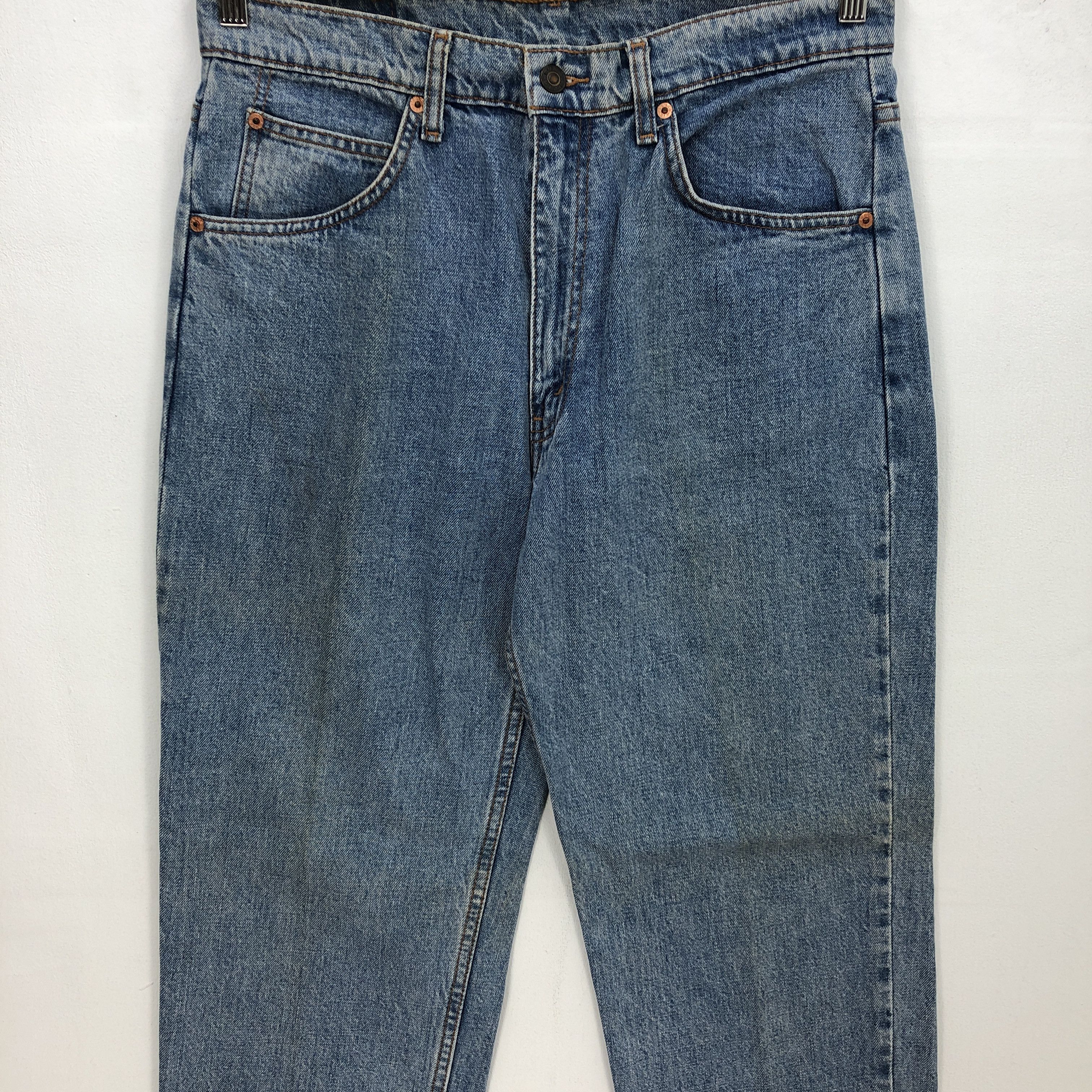Levi's Vintage Levis Orange Tab Jeans Dirty Levi's Light Wash Denim Size US 33 - 3 Thumbnail