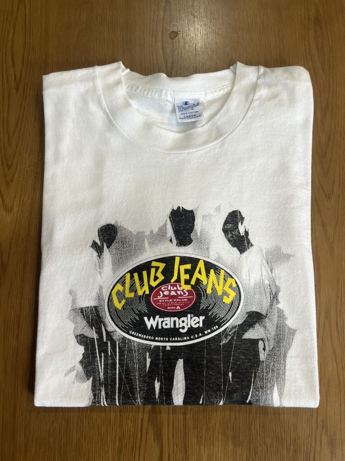 Wrangler Vintage Wrangler CLUB JEANS Blue Bell 90’s Tshirt Size US L / EU 52-54 / 3 - 1 Thumbnail