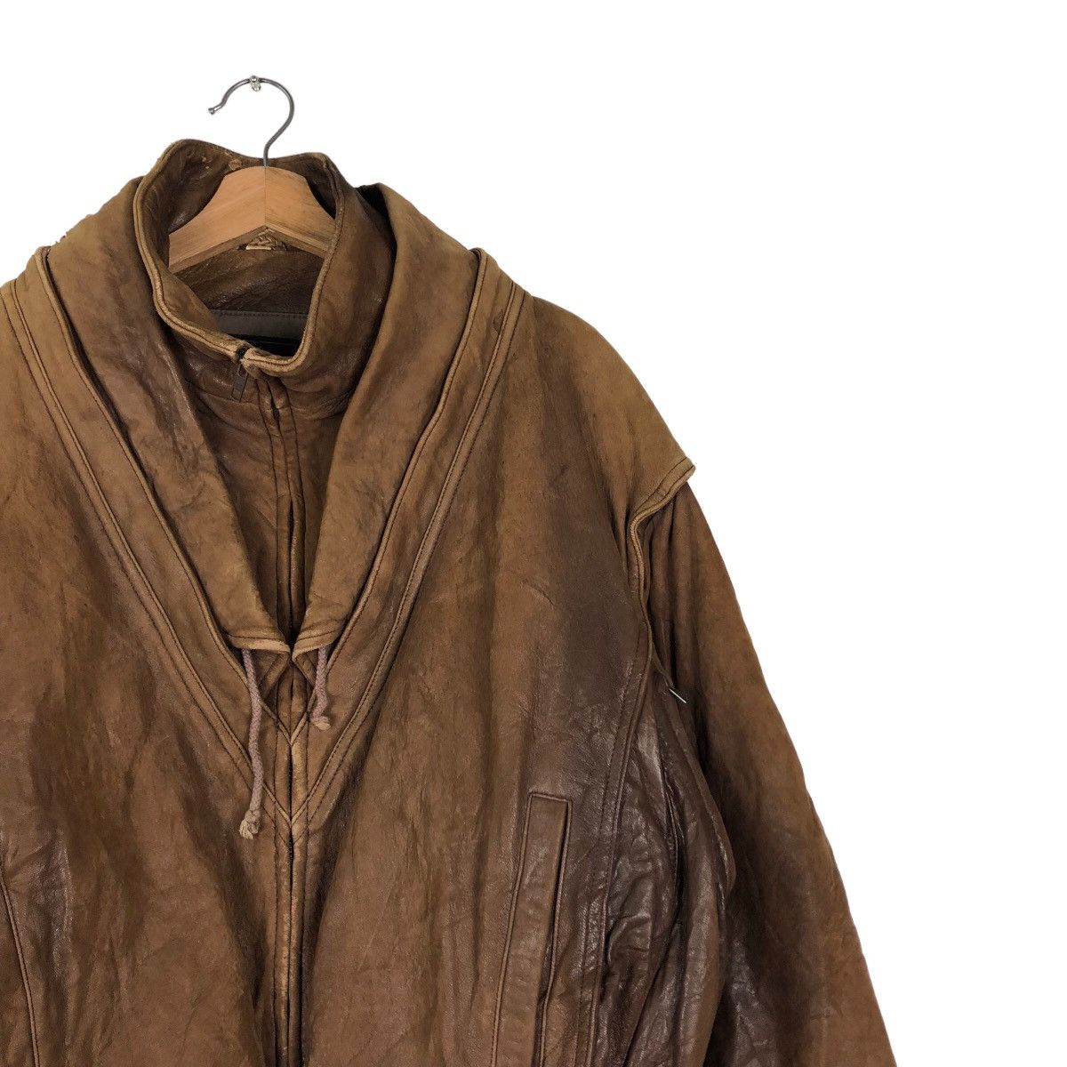 Japanese Brand 🔥Vintage 60’s Fly Genuine Leather Jacket Robert Comstock Size US M / EU 48-50 / 2 - 6 Thumbnail
