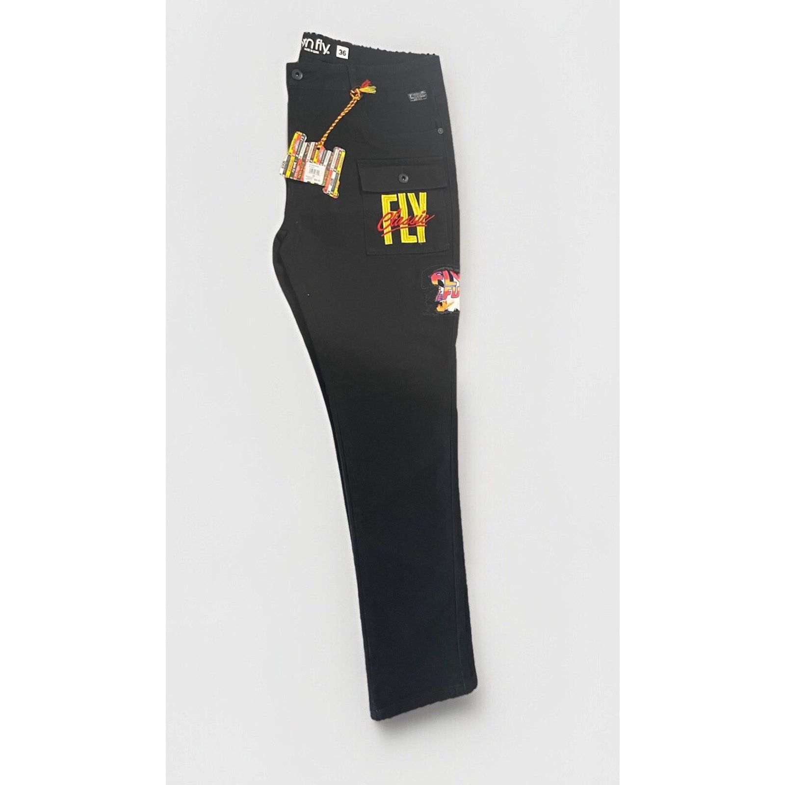 Born Fly NWT Born Fly Jeans Mens Embroidered Black Patchwork Denim Size US 36 / EU 52 - 1 Thumbnail
