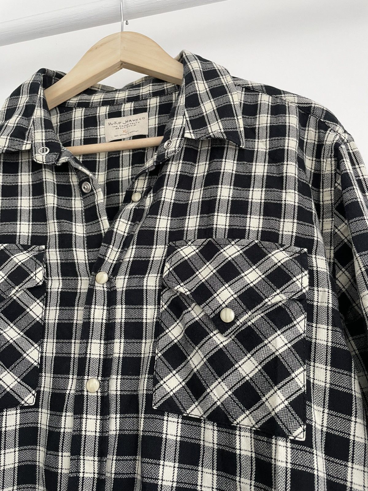 Flannel × Nudie Jeans Nudie Jeans Flannel Jonis Western Herringbone Shirt Size US XL / EU 56 / 4 - 4 Thumbnail