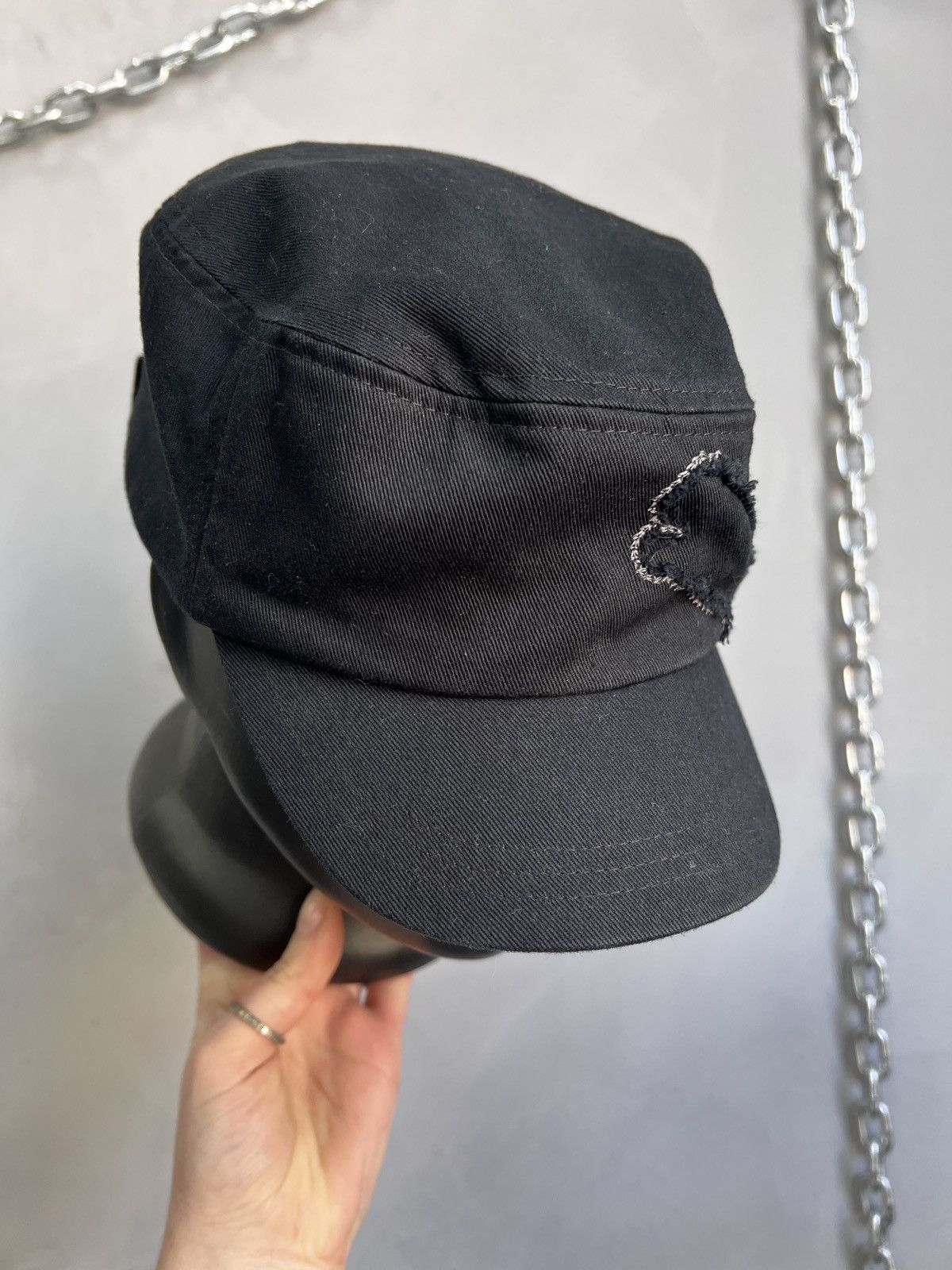 Puma Puma y2k distressed Cap Black Streetwear Style Size ONE SIZE - 4 Thumbnail