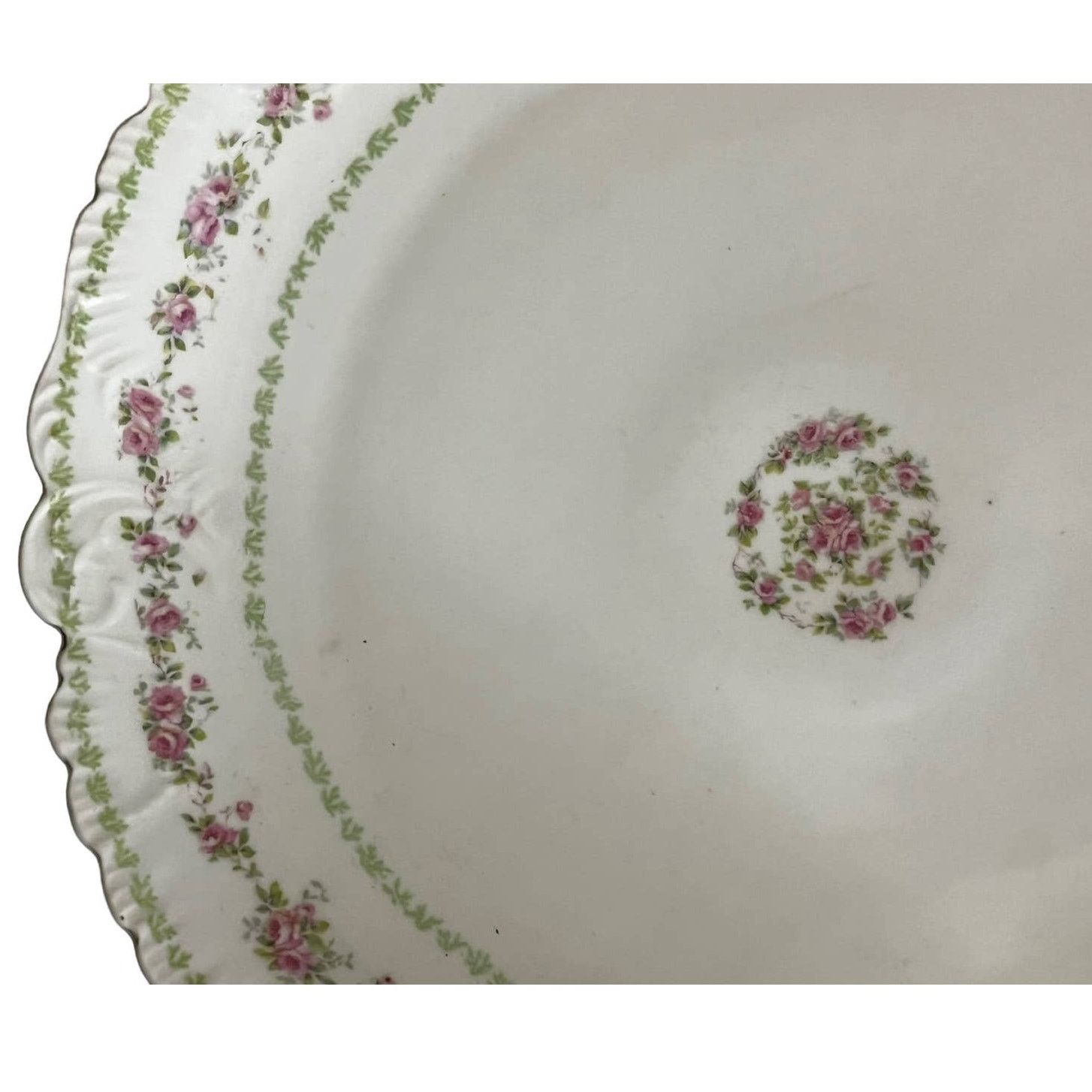 Vintage Carlsbad Austria Large Round Porcelain Hand painted platter Size ONE SIZE - 7 Thumbnail