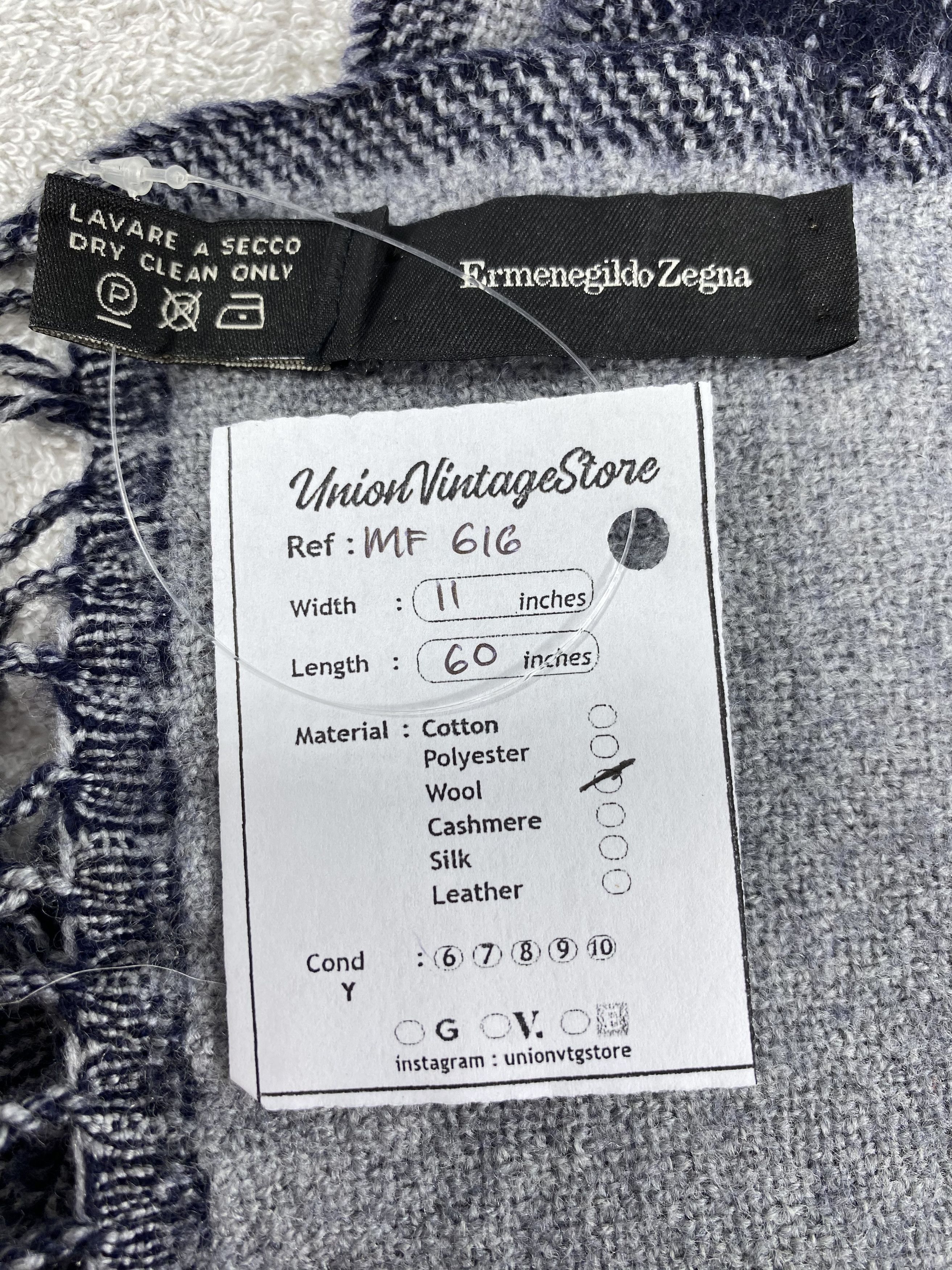 Ermenegildo Zegna Vintage Ermenegildo Zegna Scarf/Muffler/Neckwear MF616 Size ONE SIZE - 4 Thumbnail