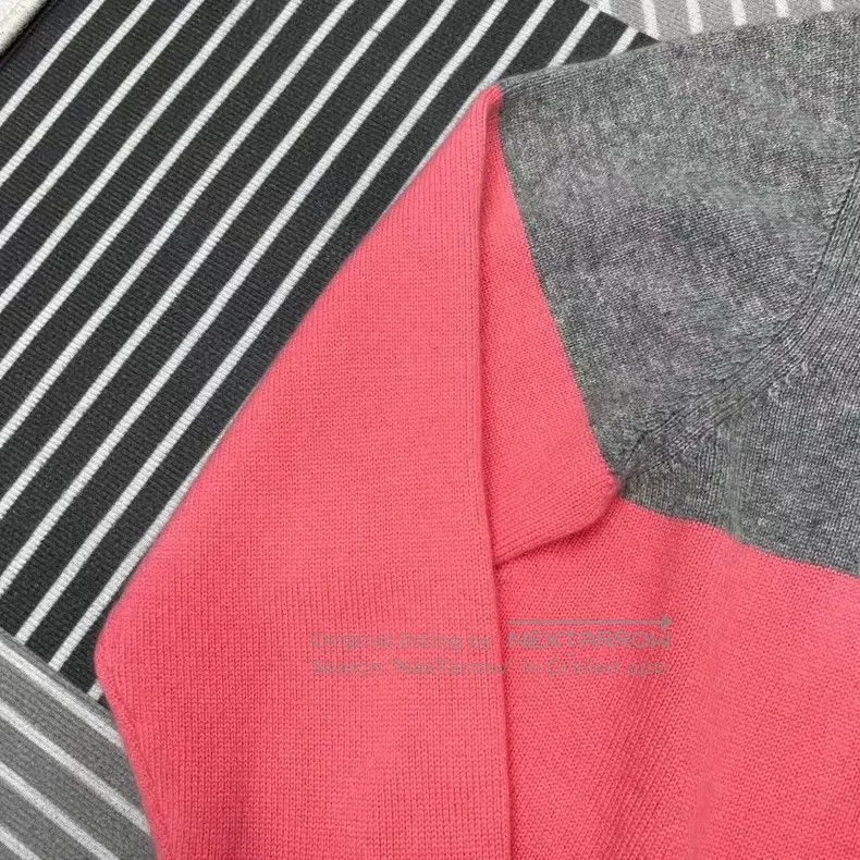 Givenchy Givenchy Gray and Pink Colorblocked Cashmere Sweater Size US M / EU 48-50 / 2 - 3 Thumbnail