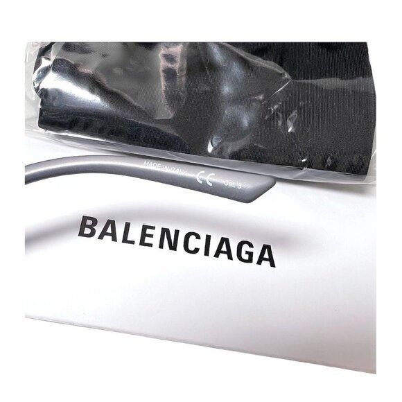 Balenciaga Balenciaga Logo Womens Grey Aluminum Metal Frame UV Sunglass Size ONE SIZE - 11 Thumbnail