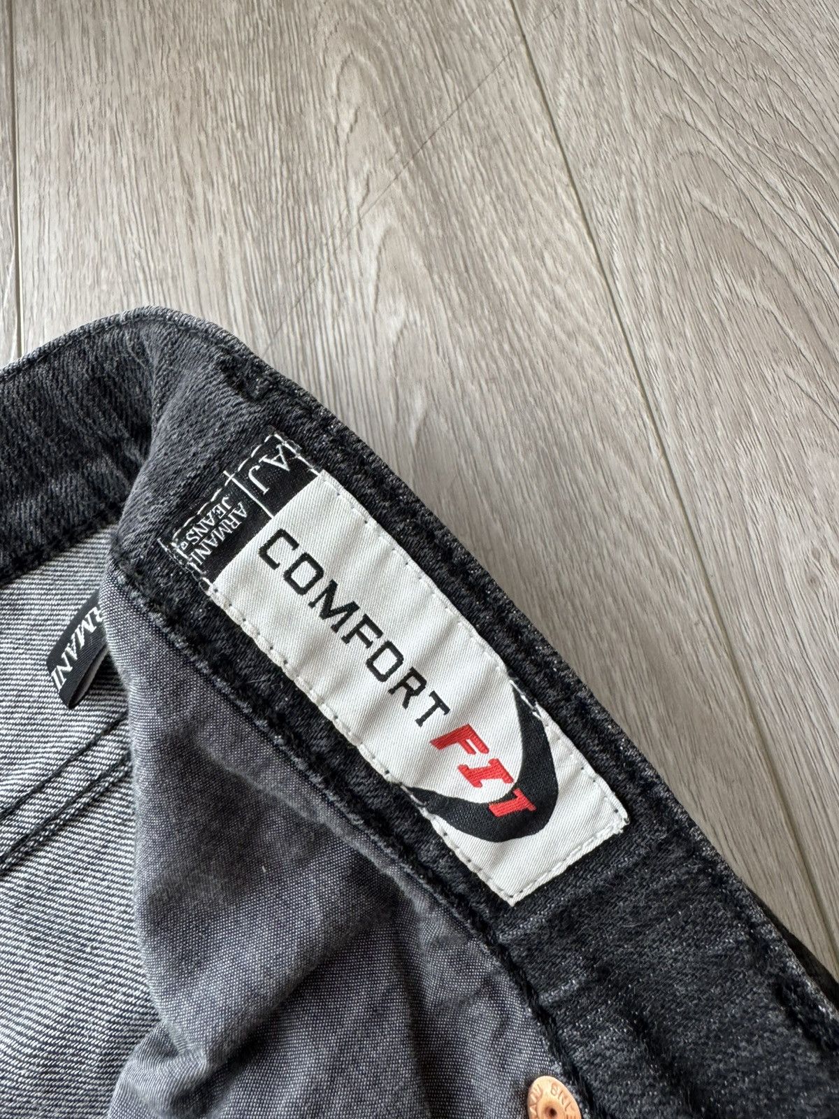 Armani × Giorgio Armani × Vintage Vintage Armani Jeans Comfort fit Grey Jeans Size US 38 / EU 54 - 10 Thumbnail