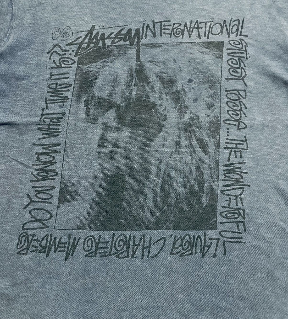 Stussy VINTAGE STUSSY X CHAMPION PHOTO TEE LAURA SHIRTS Size US L / EU 52-54 / 3 - 3 Thumbnail