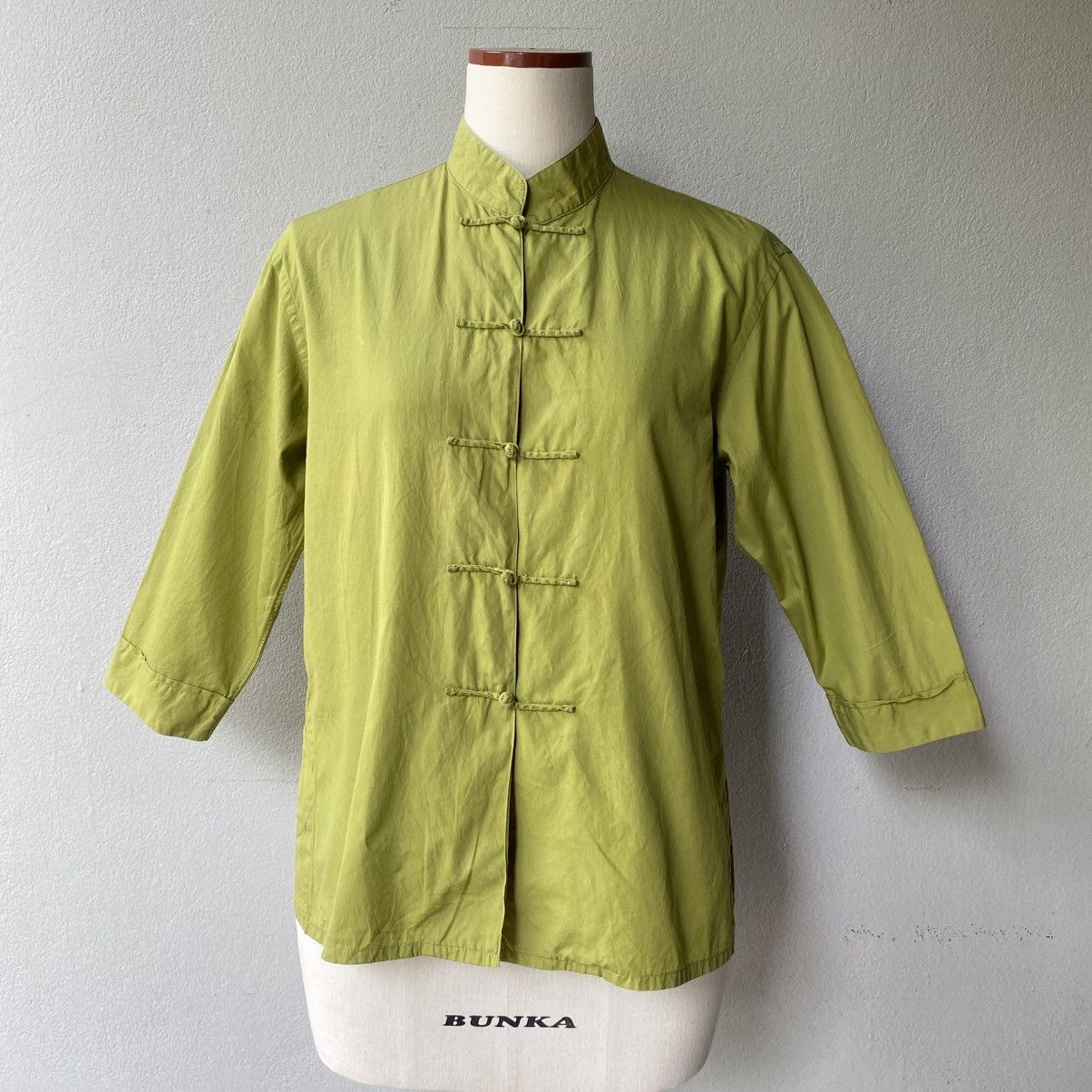 POWDER Mandarin Chinese Style Green Shirt