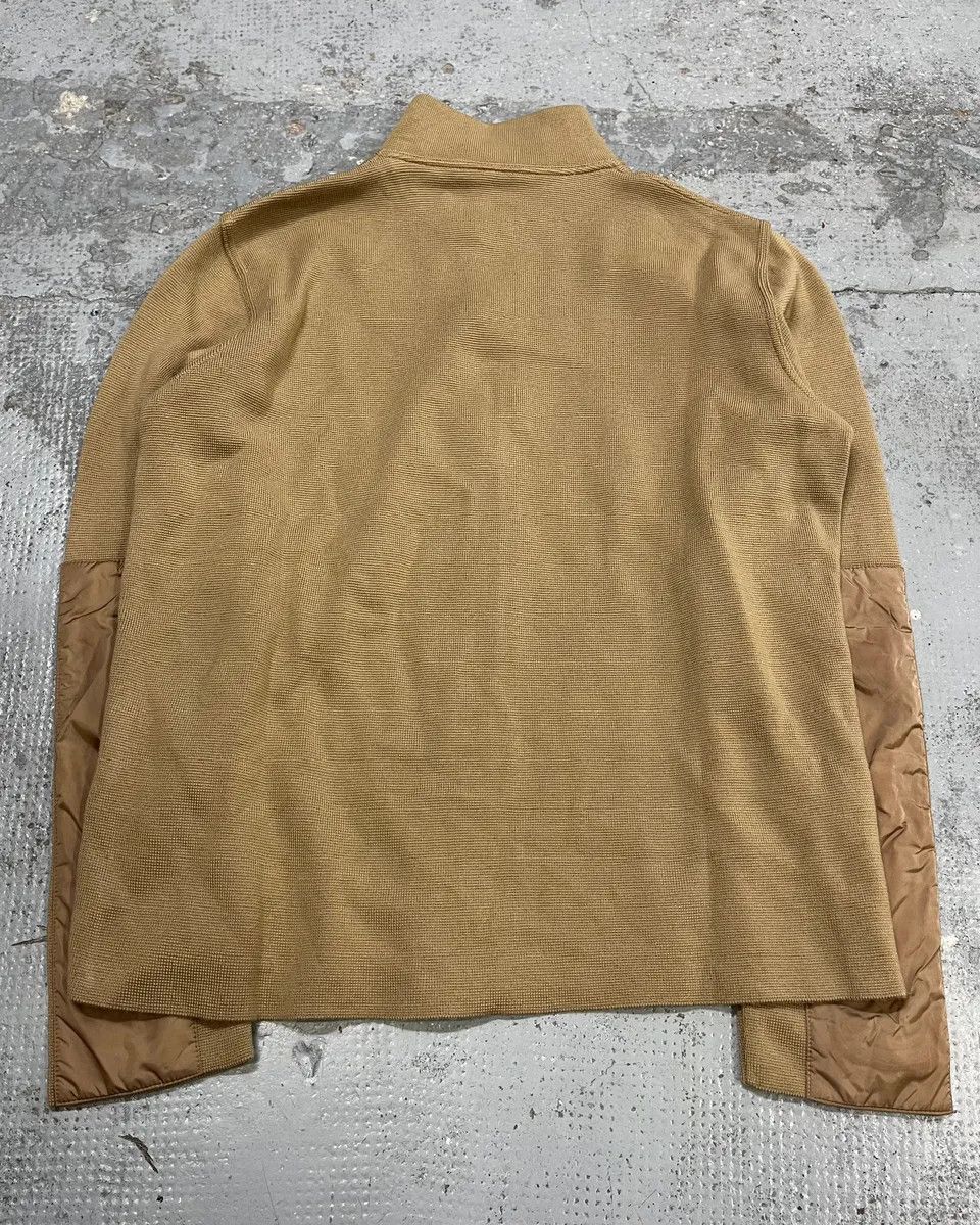 Prada SS1999 Prada Beige Wool Elbow Patch Zip-Up Sweater Size US L / EU 52-54 / 3 - 7 Thumbnail